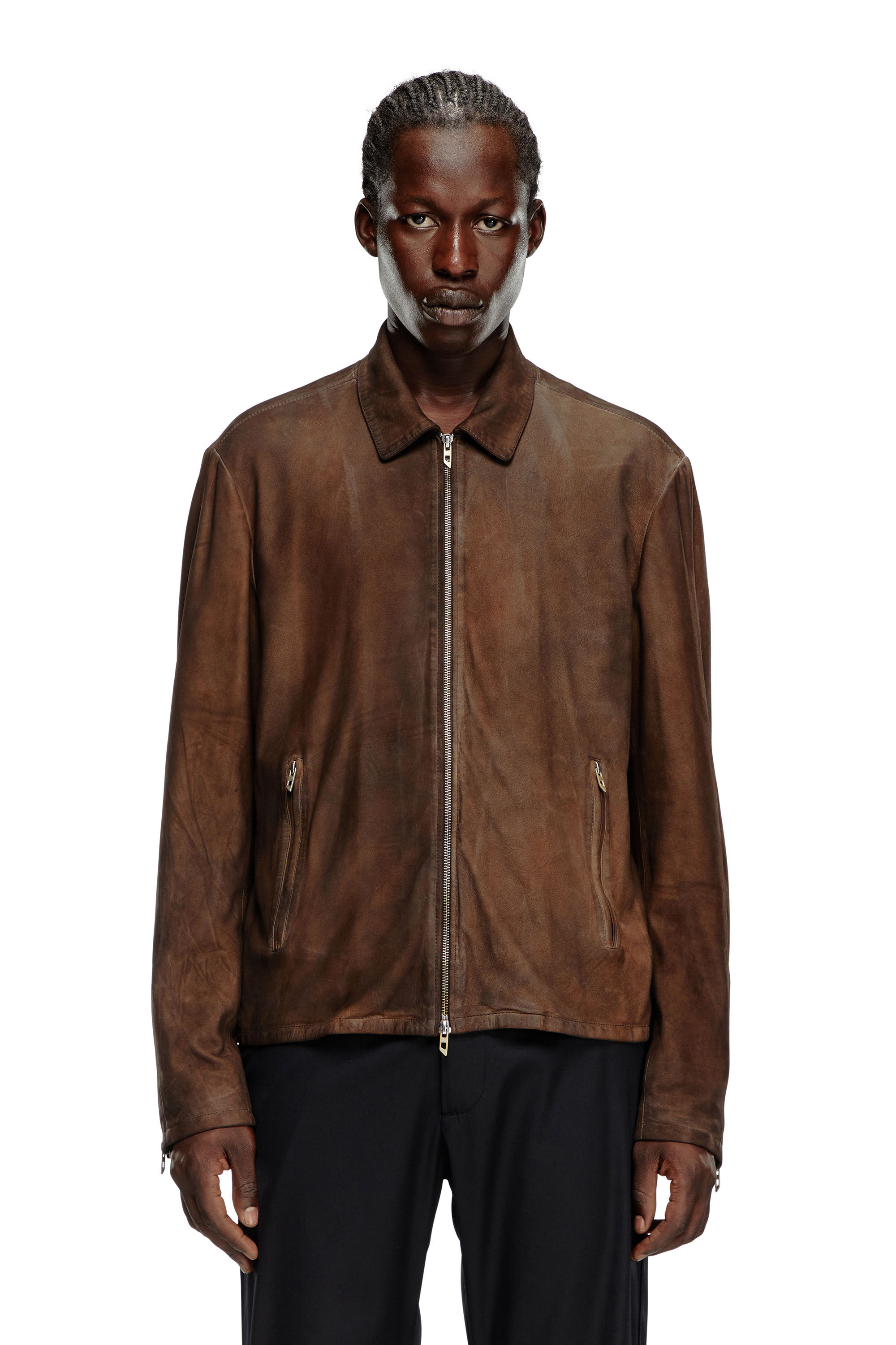 Allsaints caleb leather jacket discount