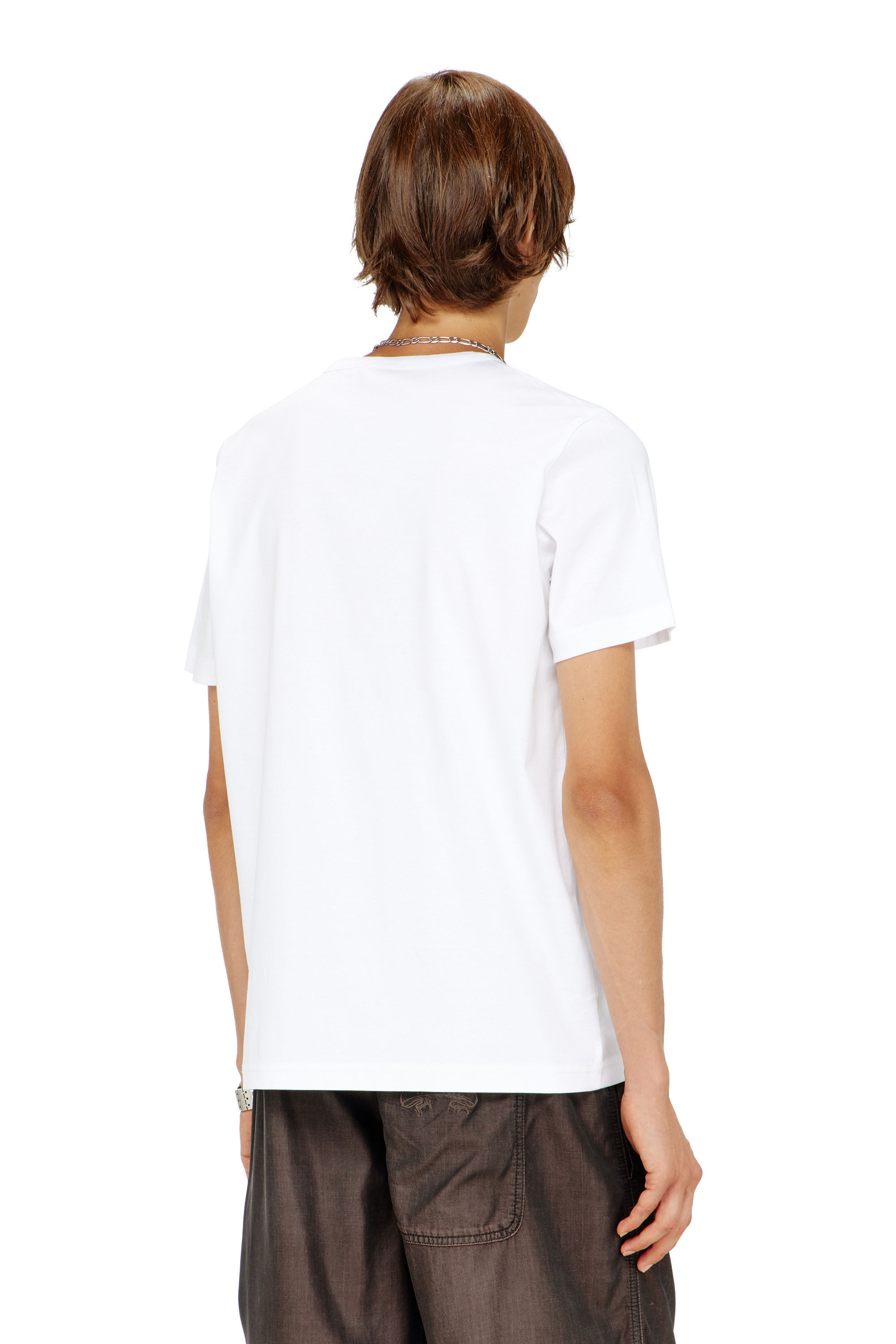 Diesel - T-MIEGOR-K77, Man's T-shirt in mercerised cotton in White - 4