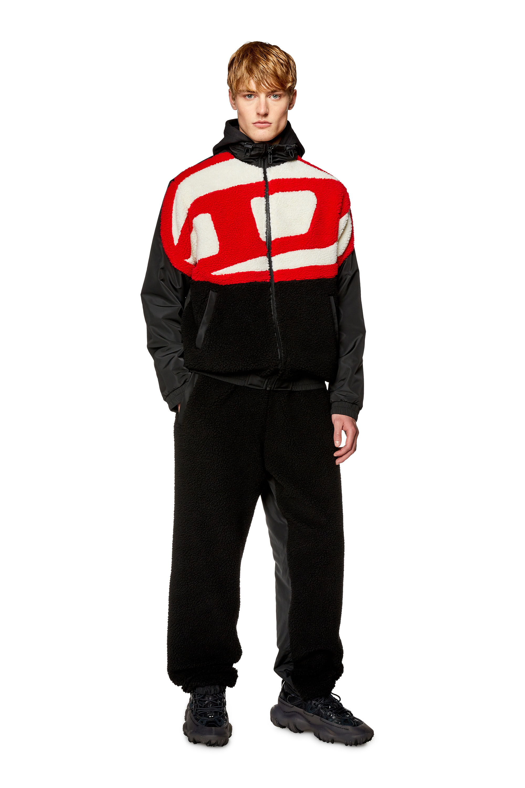 Men s Track pants in fleece and taffeta P OVADY Diesel
