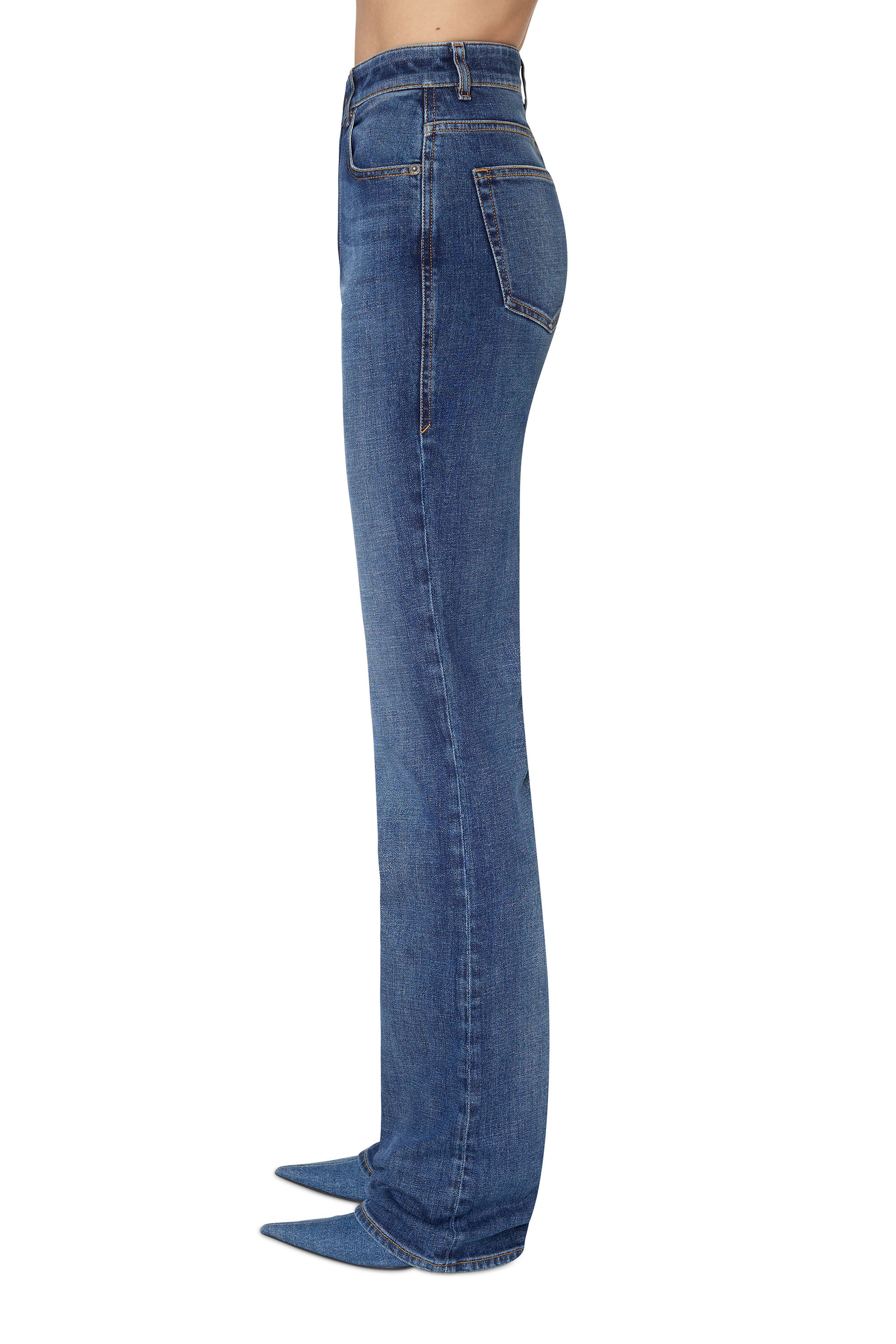 Diesel - Bootcut and Flare Jeans D-A01 09F52, Medium blue - Image 5