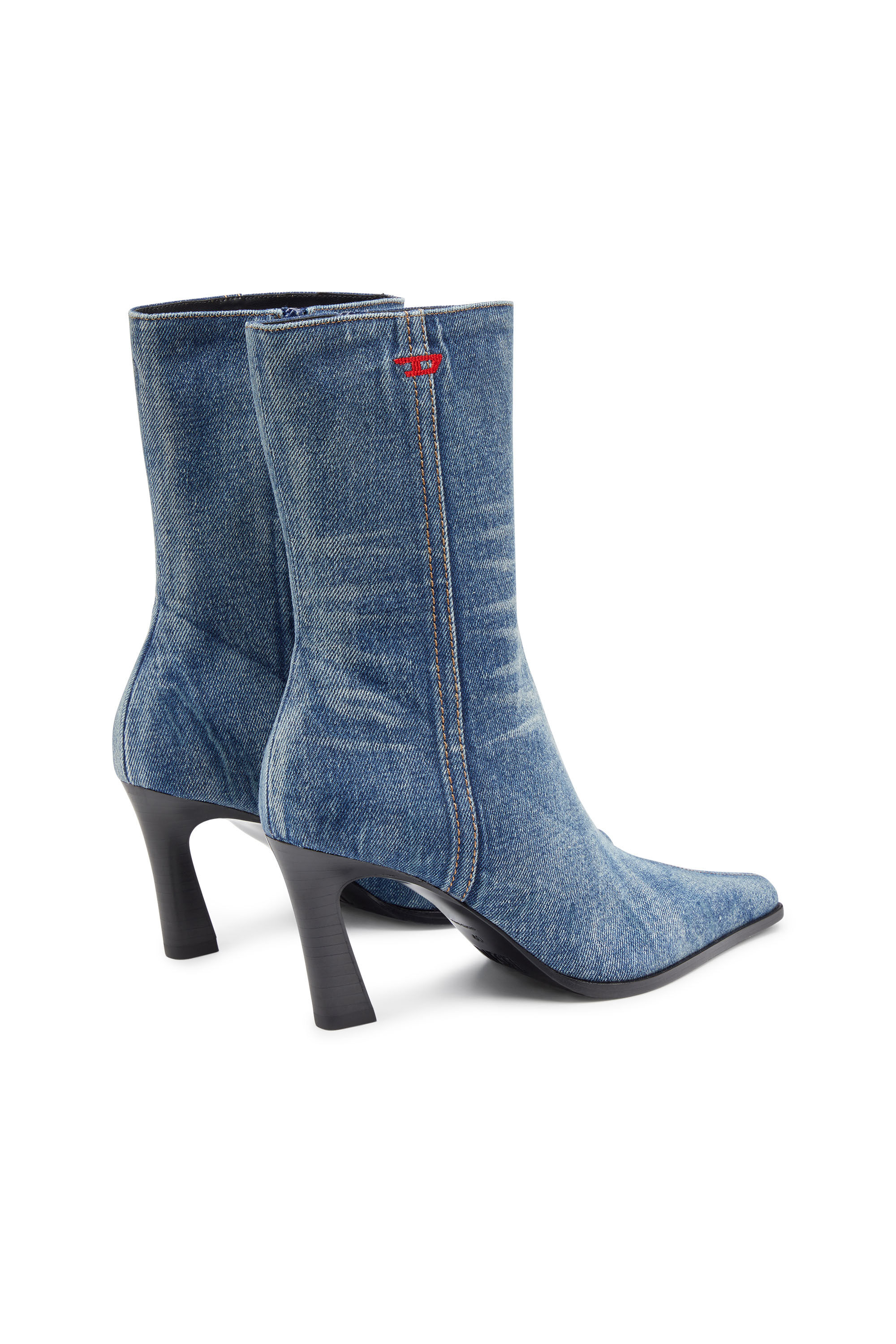 Denim ankle boots deals