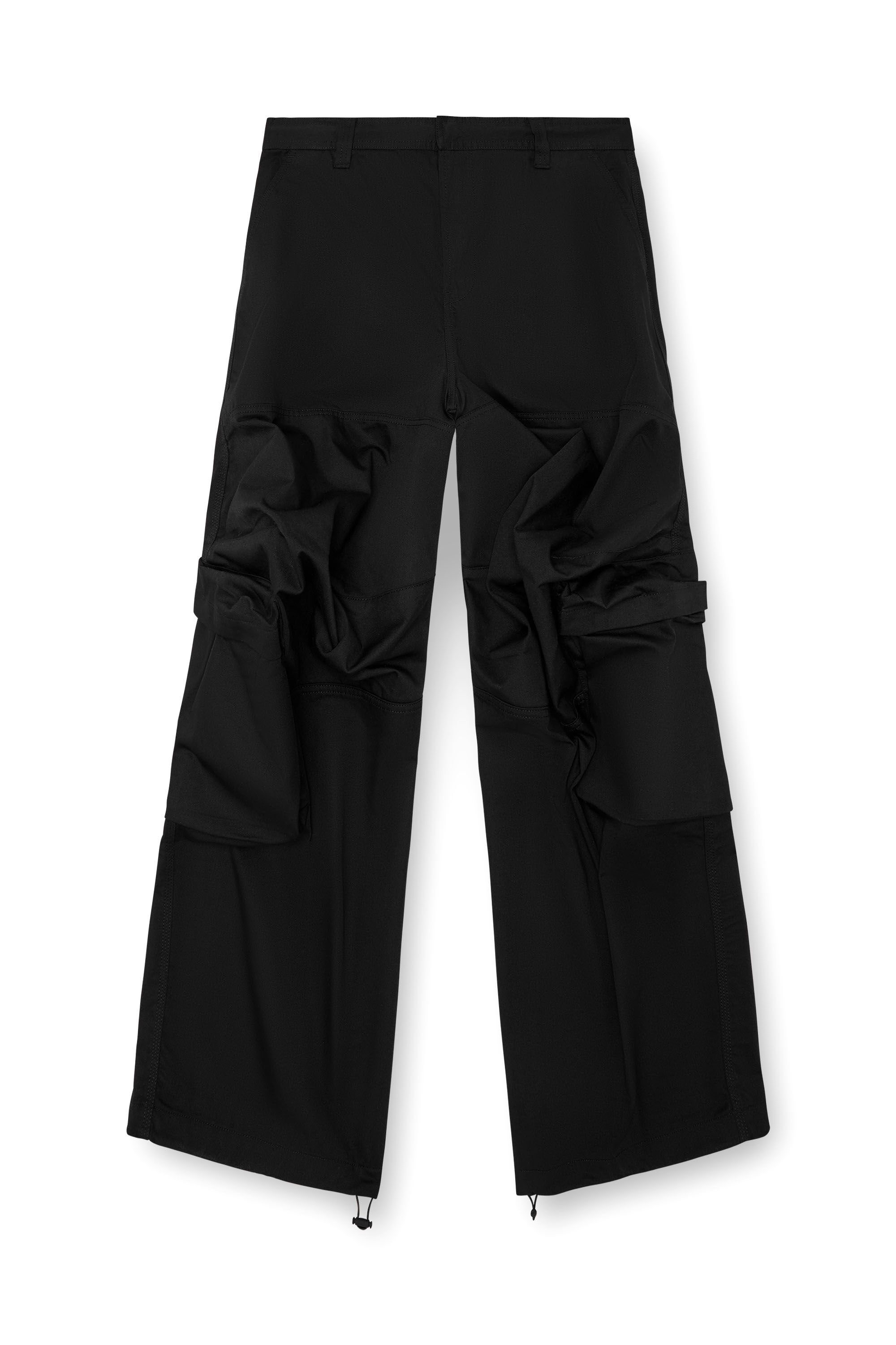 Men's Cargo pants in technical cotton twill | Black | Diesel Men's Cargo pants in technical cotton twill | Black | Diesel
