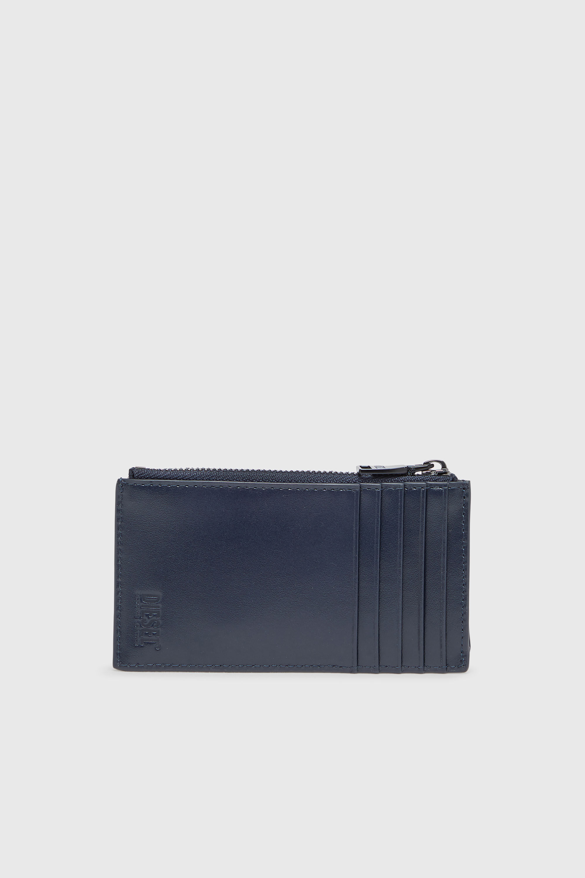 Diesel - HOLI-D CARD HOLDER III, Man's Leather card holder in Blue - 2