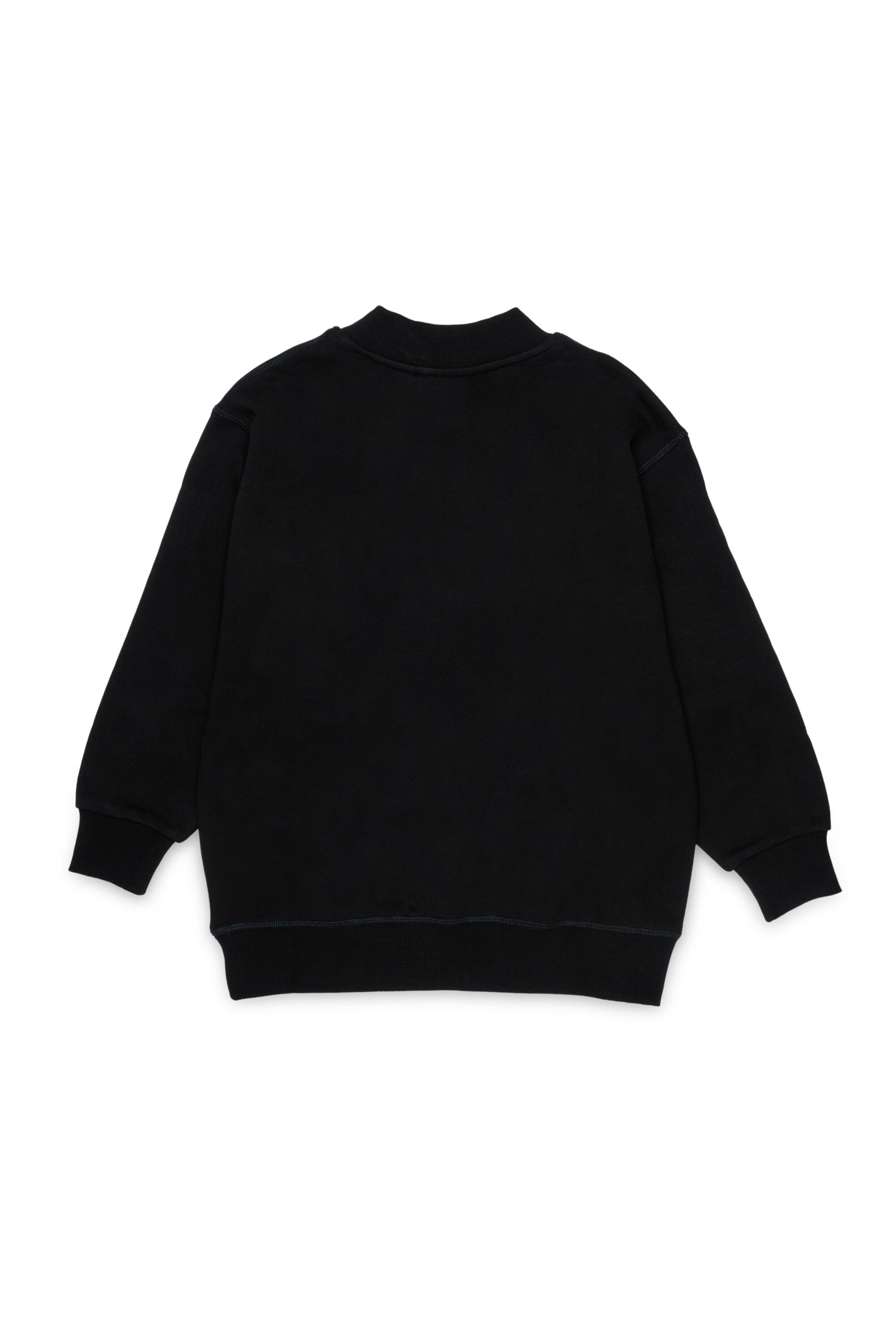 Diesel - SDOLSY, Woman's Cotton sweatshirt with front logo in Black - 2