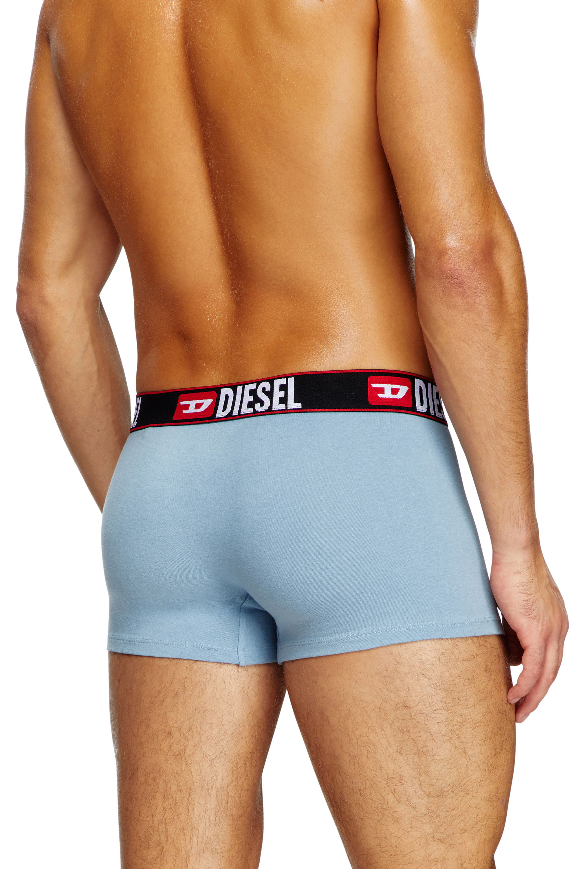 Diesel - UMBX-DAMIENTHREEPACK, Man's 3-pack of boxer briefs with cloudy motif in Blue - 4