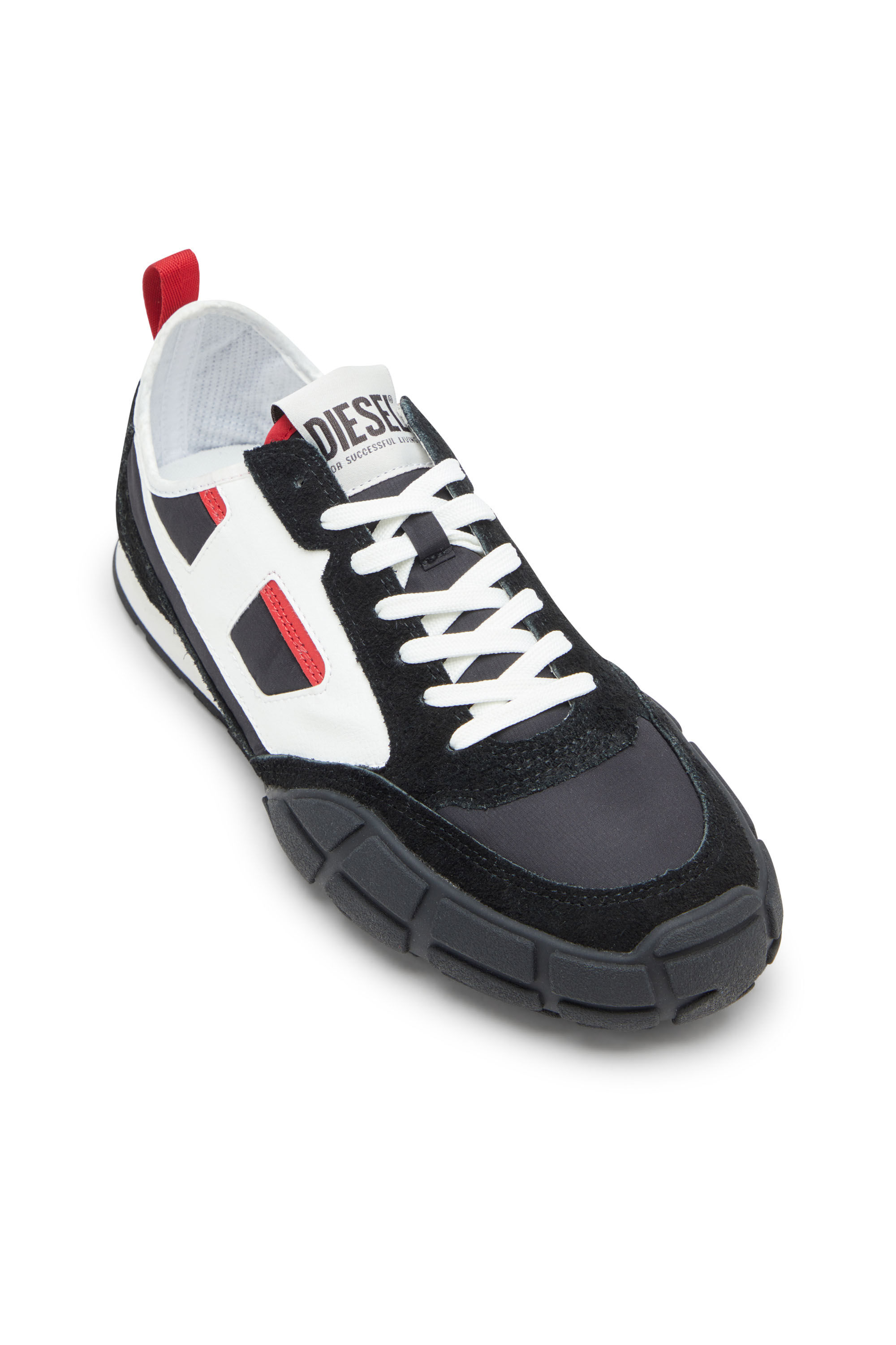 Diesel - S-PAGODHA LOW, Man's Sneakers in leather, suede and ripstop in null - 6