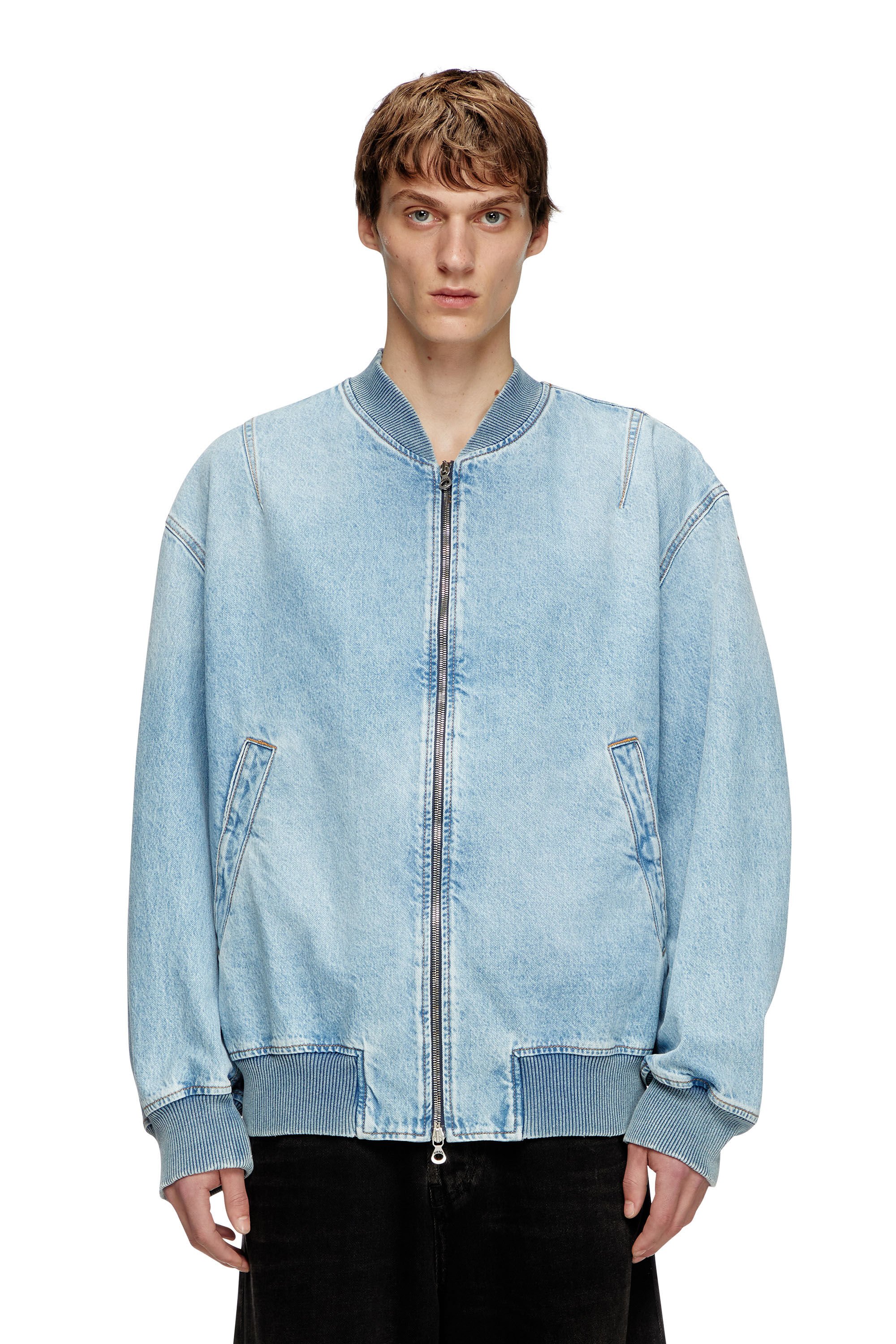 Blue jean clearance bomber jacket