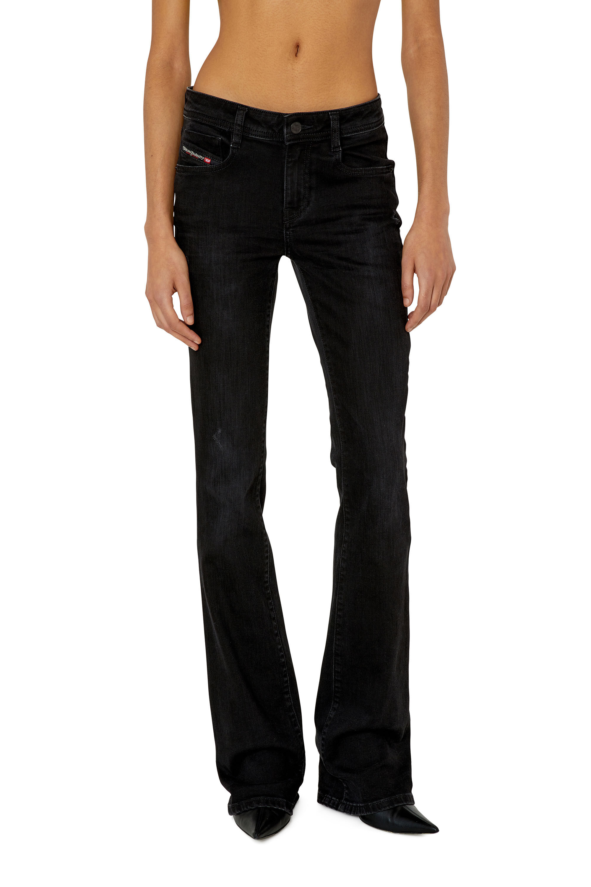 Diesel - Bootcut and Flare Jeans 1969 D-Ebbey 0TFAS, Black/Dark grey - Image 3
