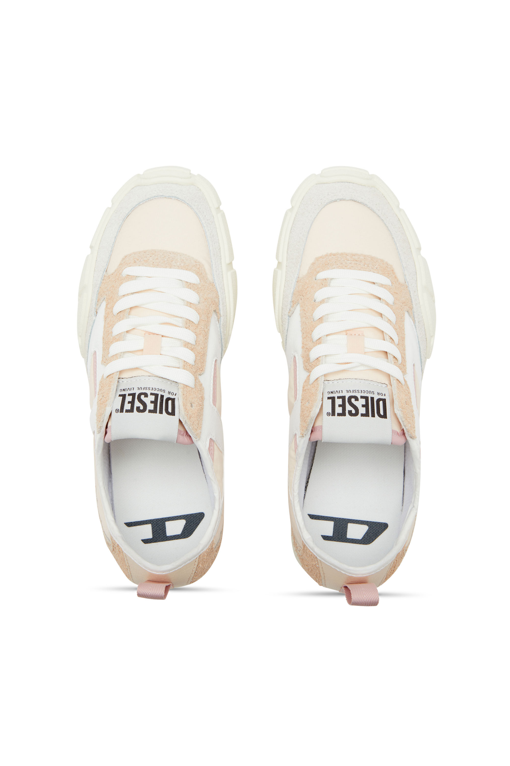 Diesel - S-PAGODHA LOW W, Woman's Sneakers in leather, suede and ripstop in null - 4