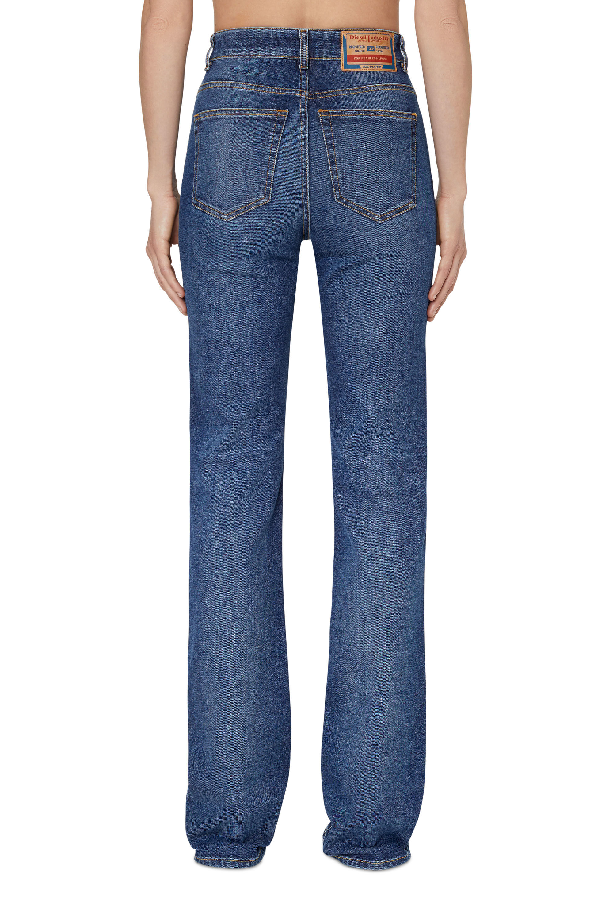 Diesel - Bootcut and Flare Jeans D-A01 09F52, Medium blue - Image 4