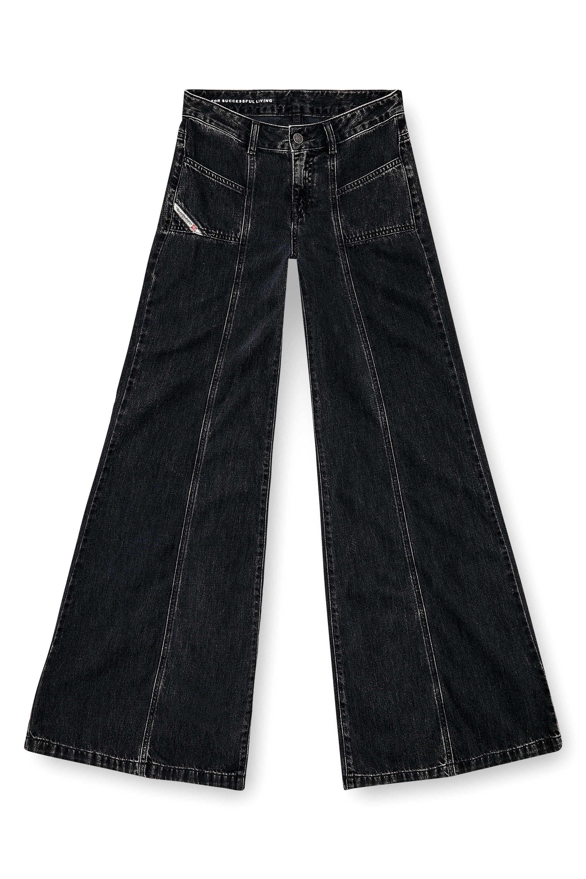 ☆archive Lolita Jeans☆ black flare 26 Women's Flare Jeans | Black/Dark grey | Diesel D-Akii
