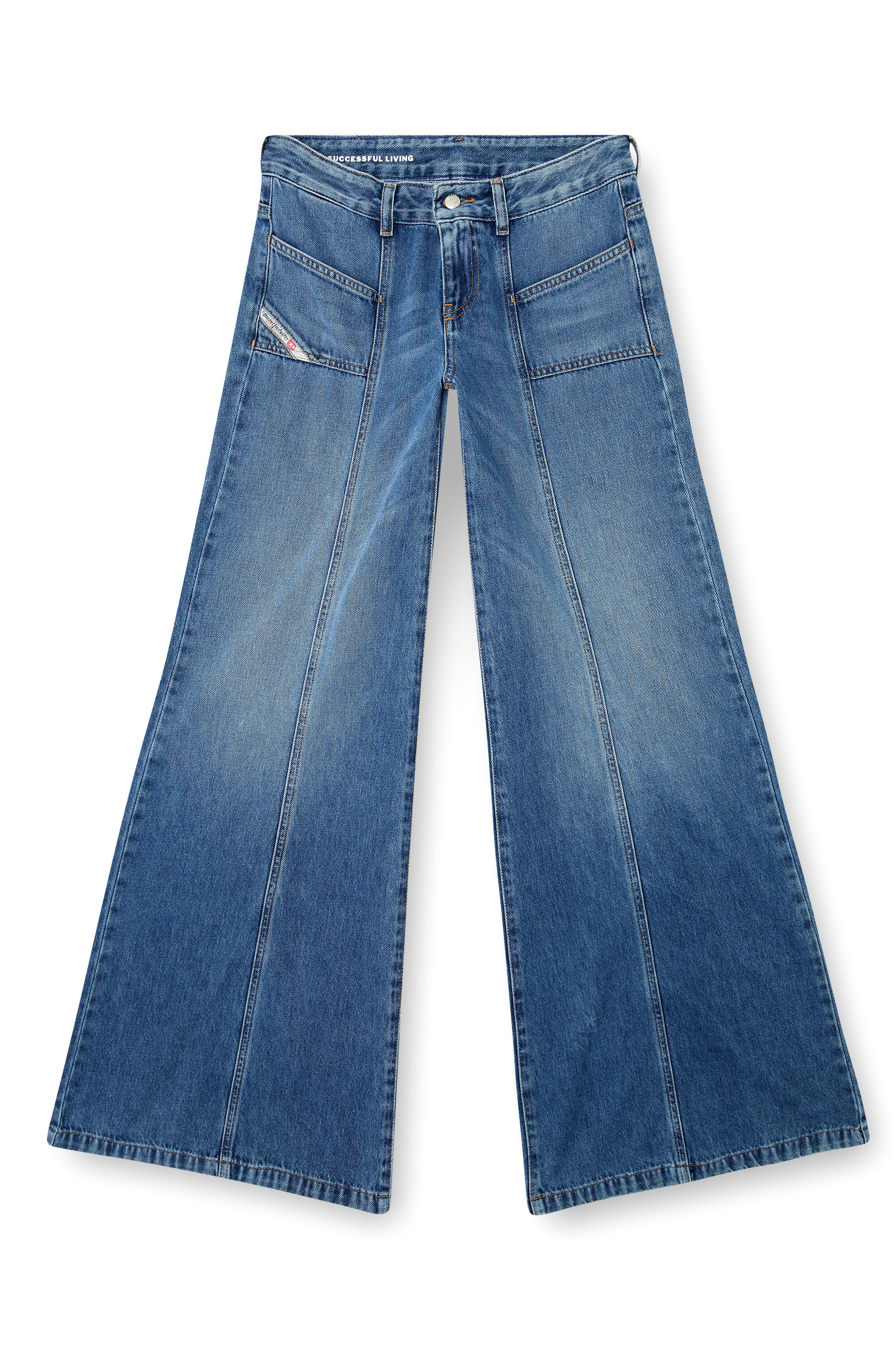 DENIM STOOL W45×D33×H46 Women's Flare Jeans | Medium blue | Diesel D-Akii