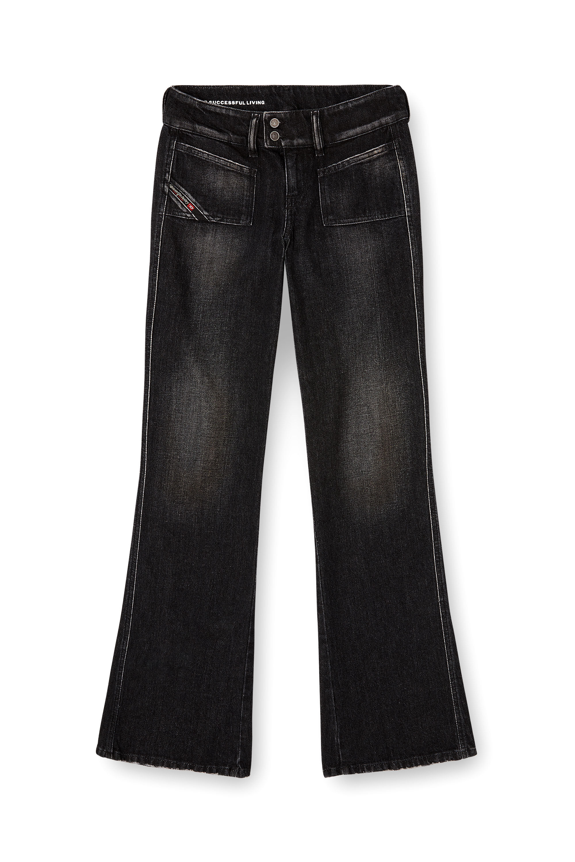 Diesel - Woman's Bootcut Jeans D-Hush 09N50, Black/Dark grey - 2