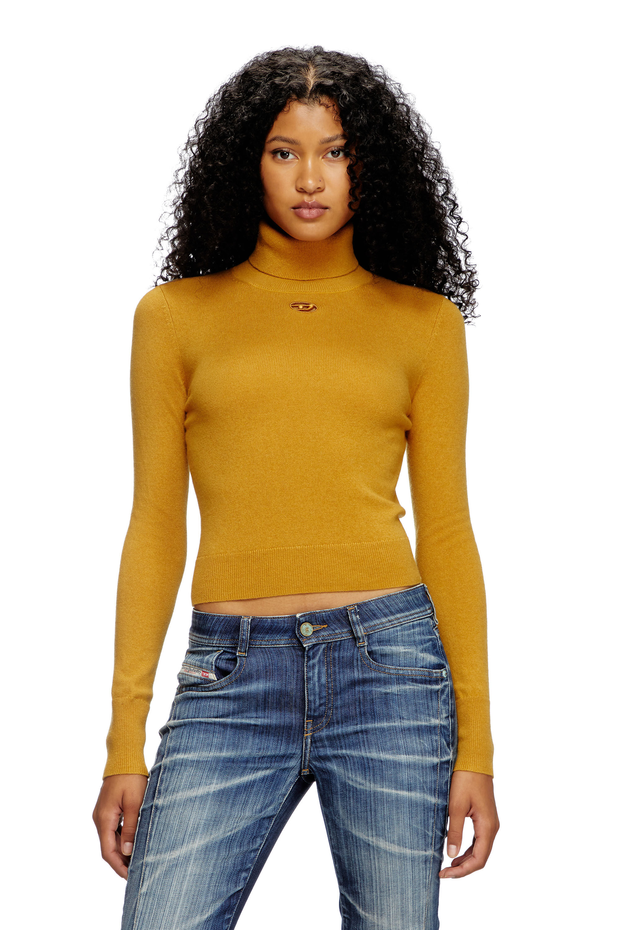 Light tan turtleneck top