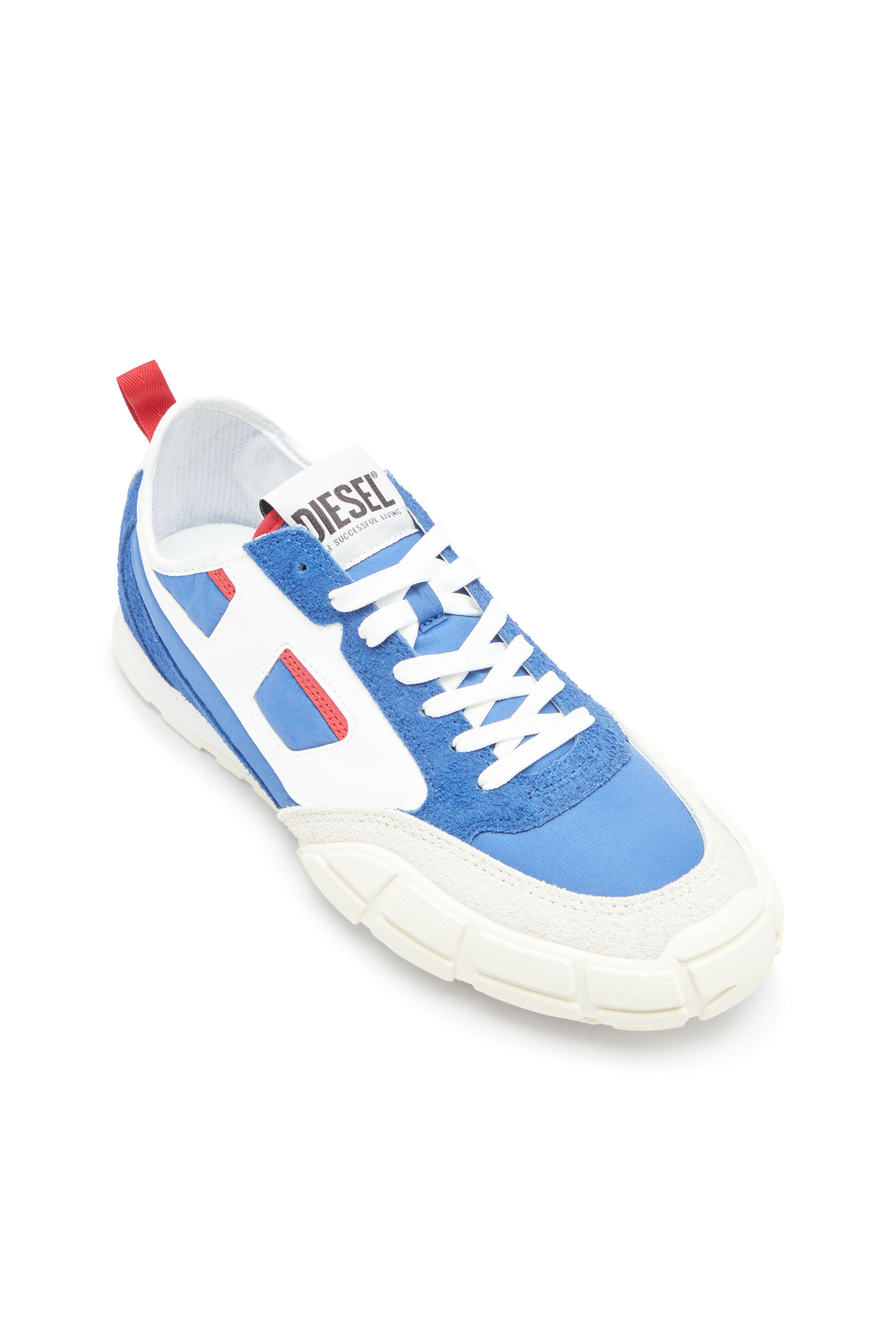 Diesel - S-PAGODHA LOW, Man's Sneakers in leather, suede and ripstop in null - 6