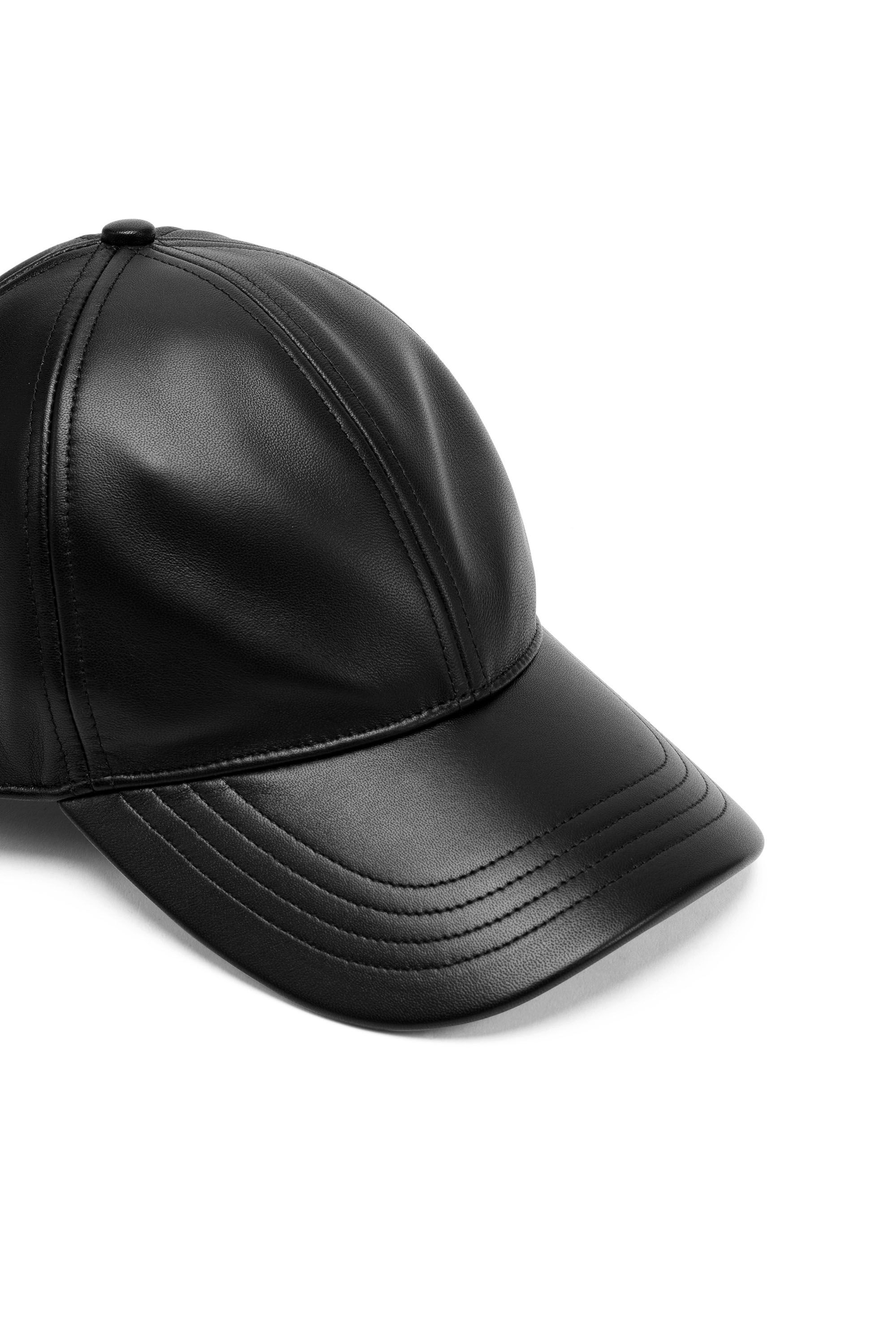 Leather peaked cap outlet