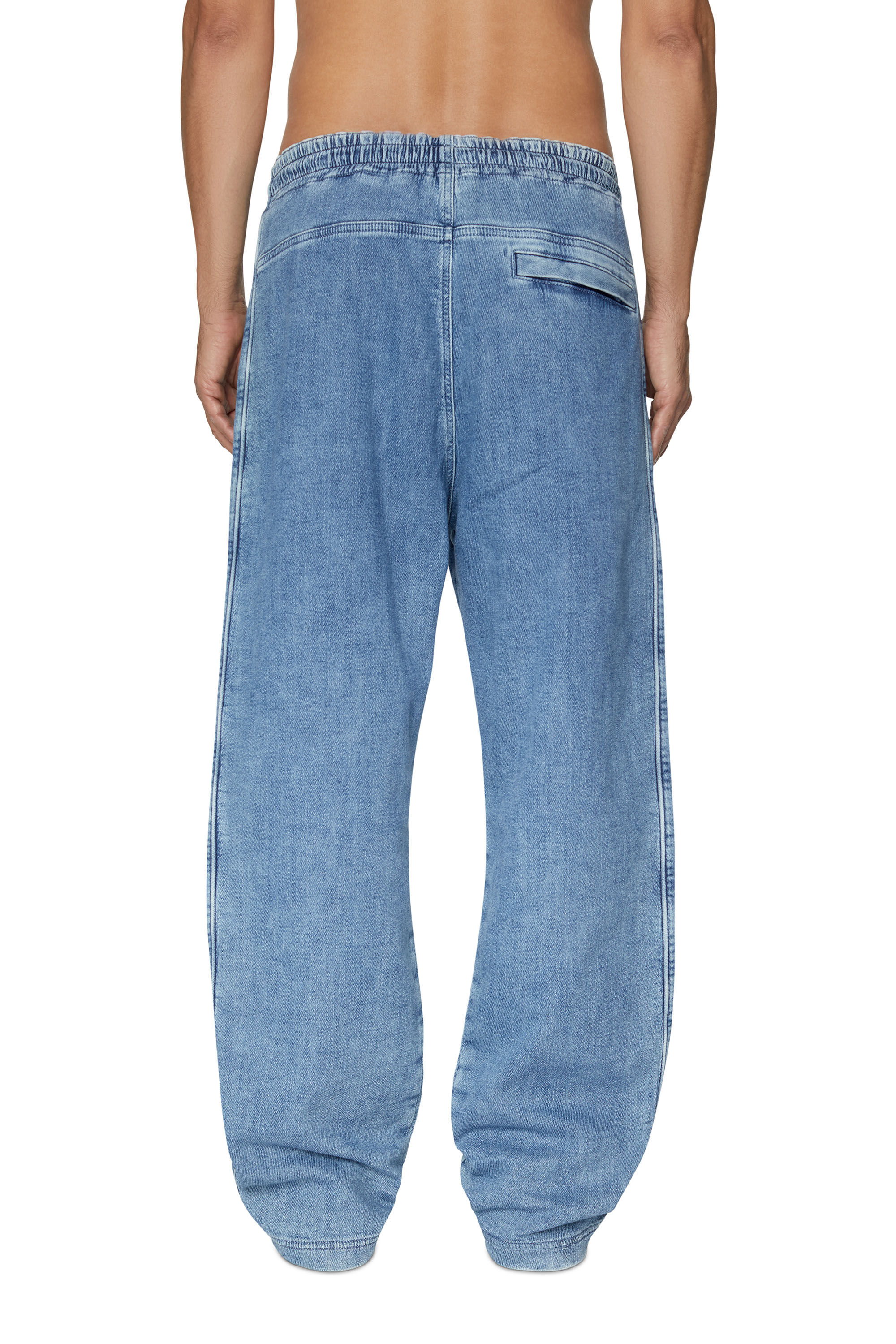 Diesel - Straight D-Martians Track Denim 09D01, Light Blue - Image 4