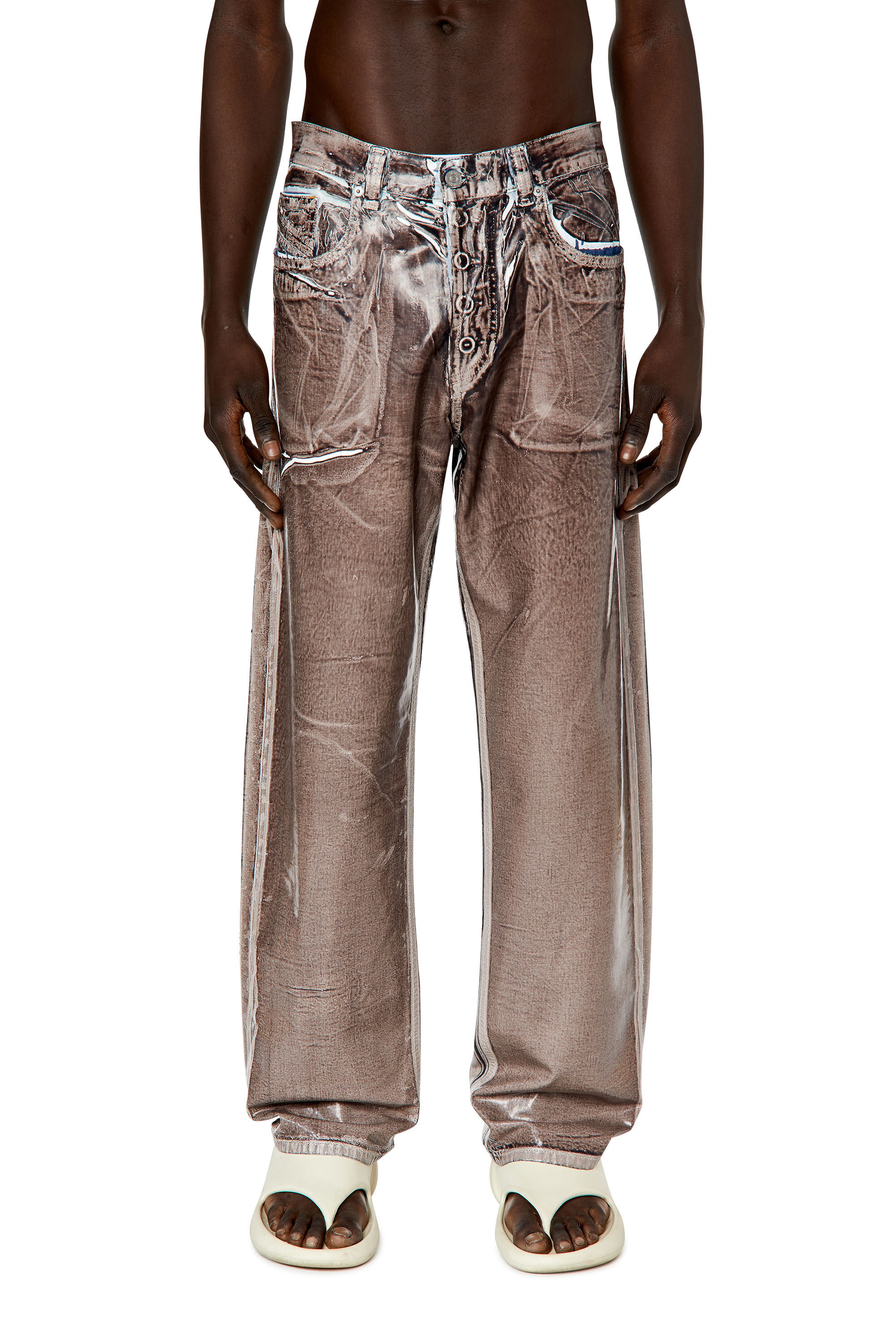 Diesel - Straight Jeans 2010 D-Macs 068EI, Brown - Image 3