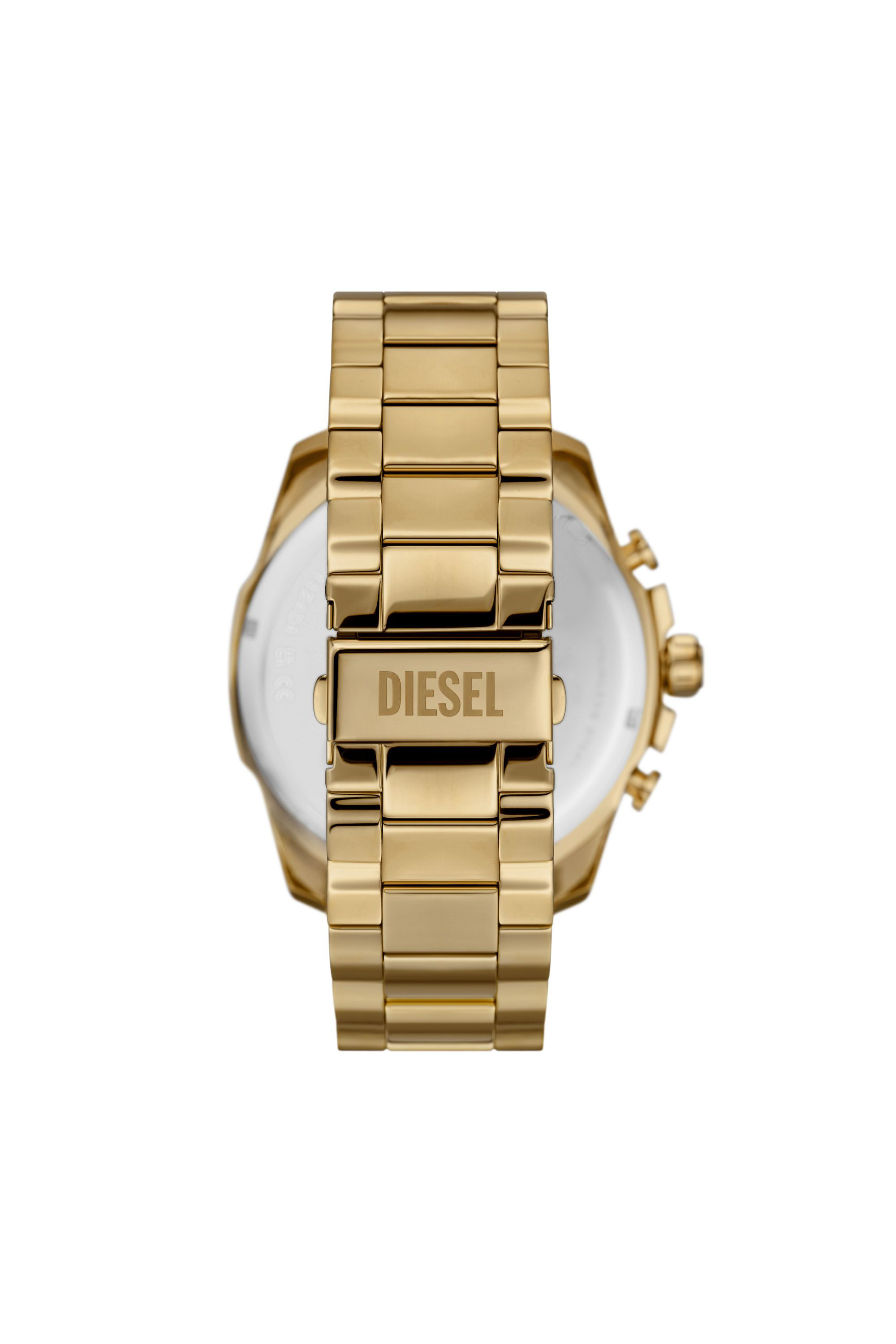 Men s Mega Chief chronograph gold tone stainless steel watch Oro Diesel