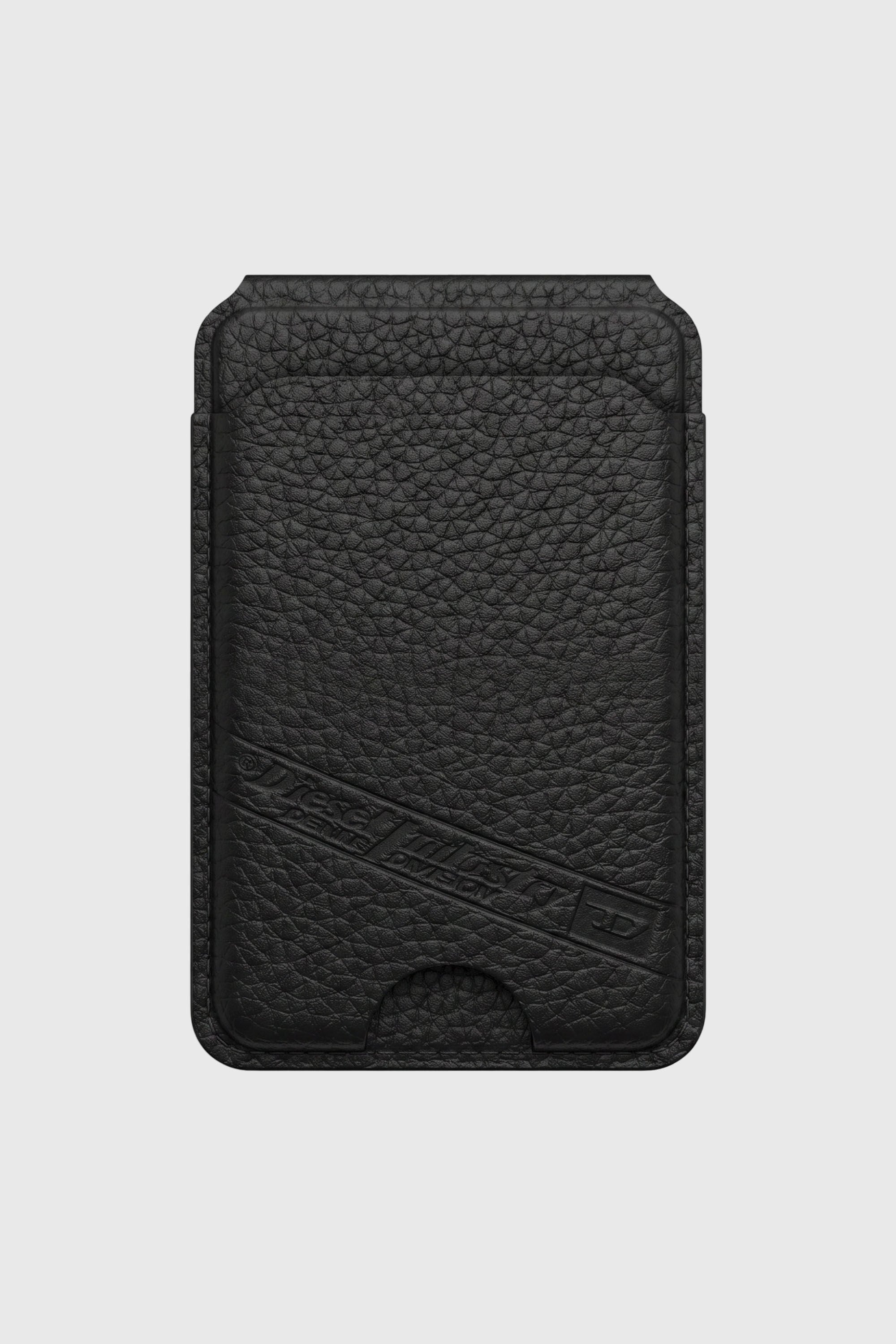 Diesel - 60649 CARD HOLDER, Unisex's Flag D MagSafe card holder in Black - 1
