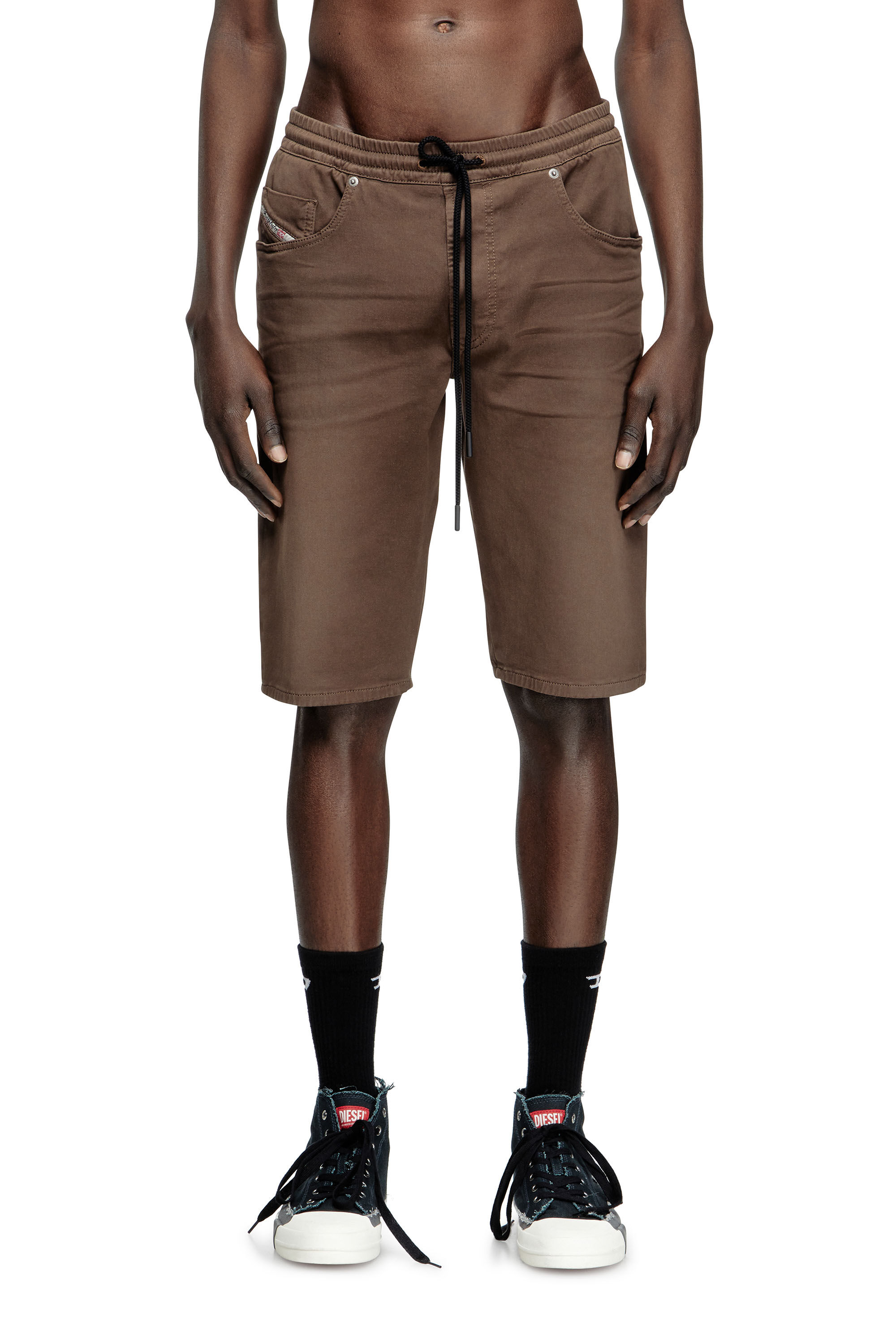 Diesel - 2033 D-KROOLEY-SHORT JOGG, Man's Chino shorts in JoggJeans in null - 3
