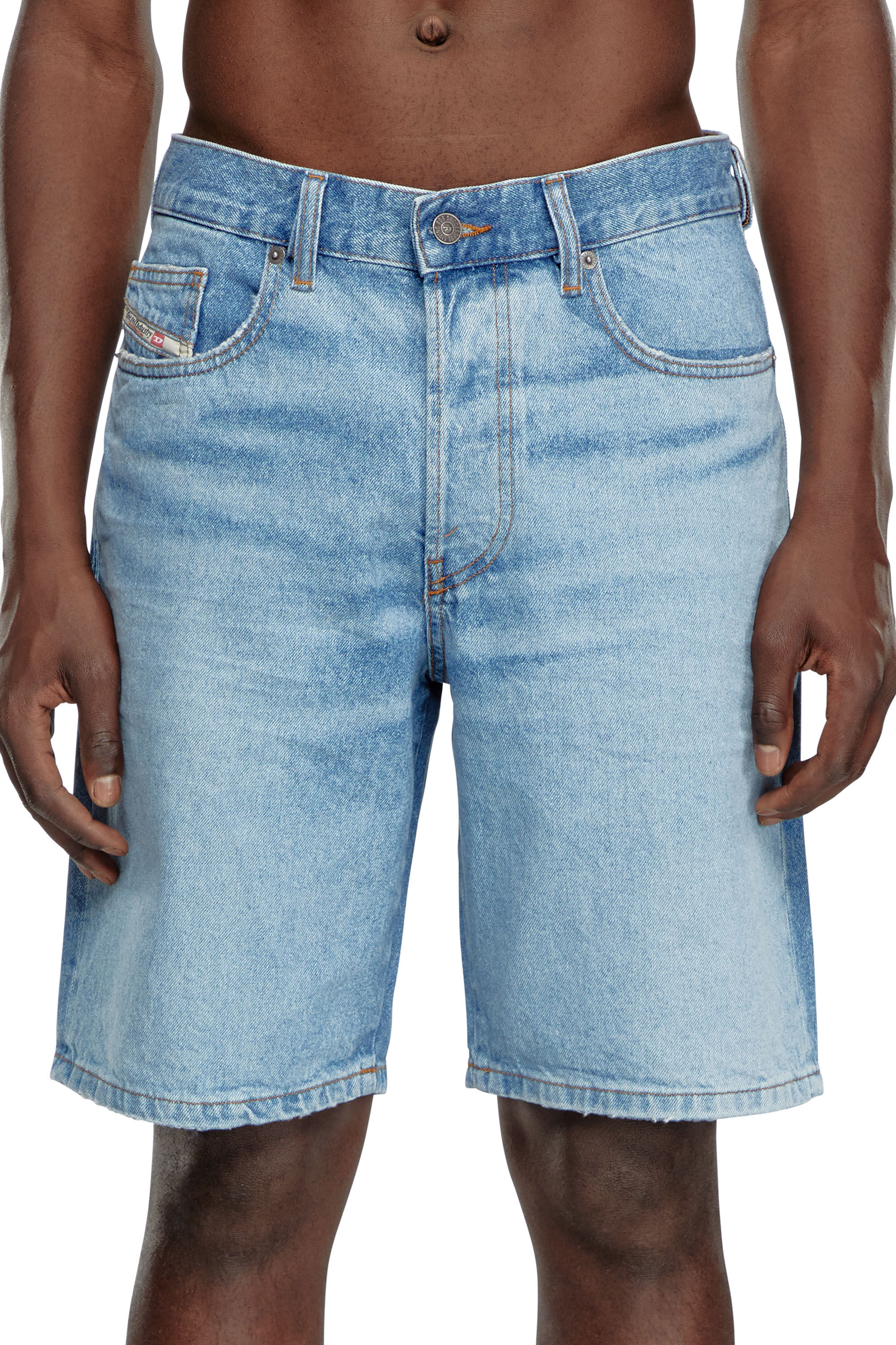 Above the knee denim shorts store
