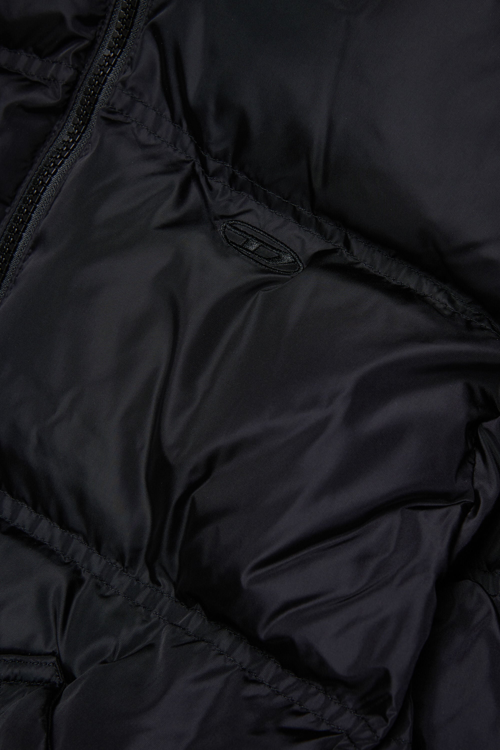 Diesel - JRIVONLONG, Unisex's Puffer coat with oversized pockets in Black - 4