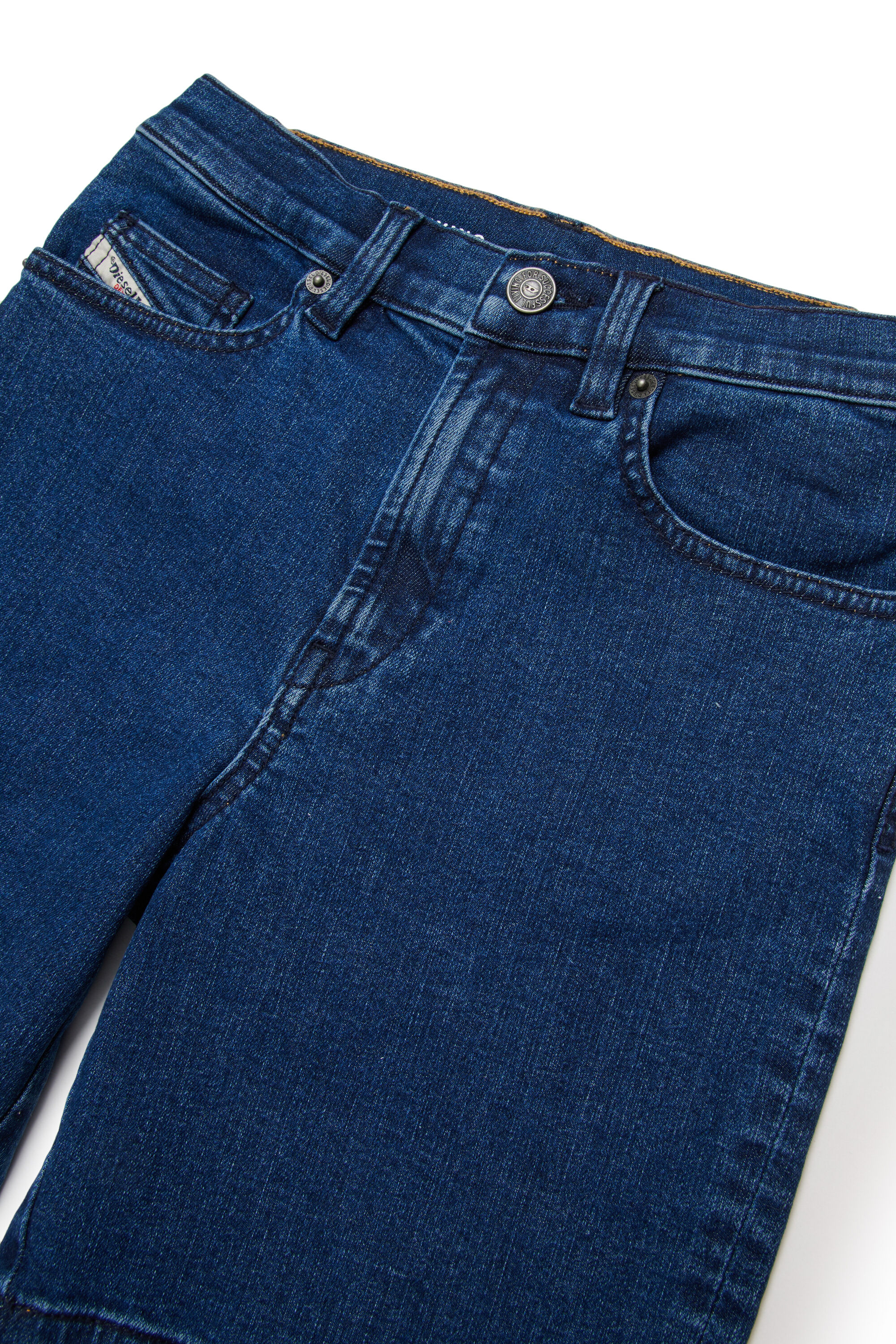 Diesel - D-MACS-SH-J, Man's Bermuda shorts in stretch denim in Dark Blue - 3