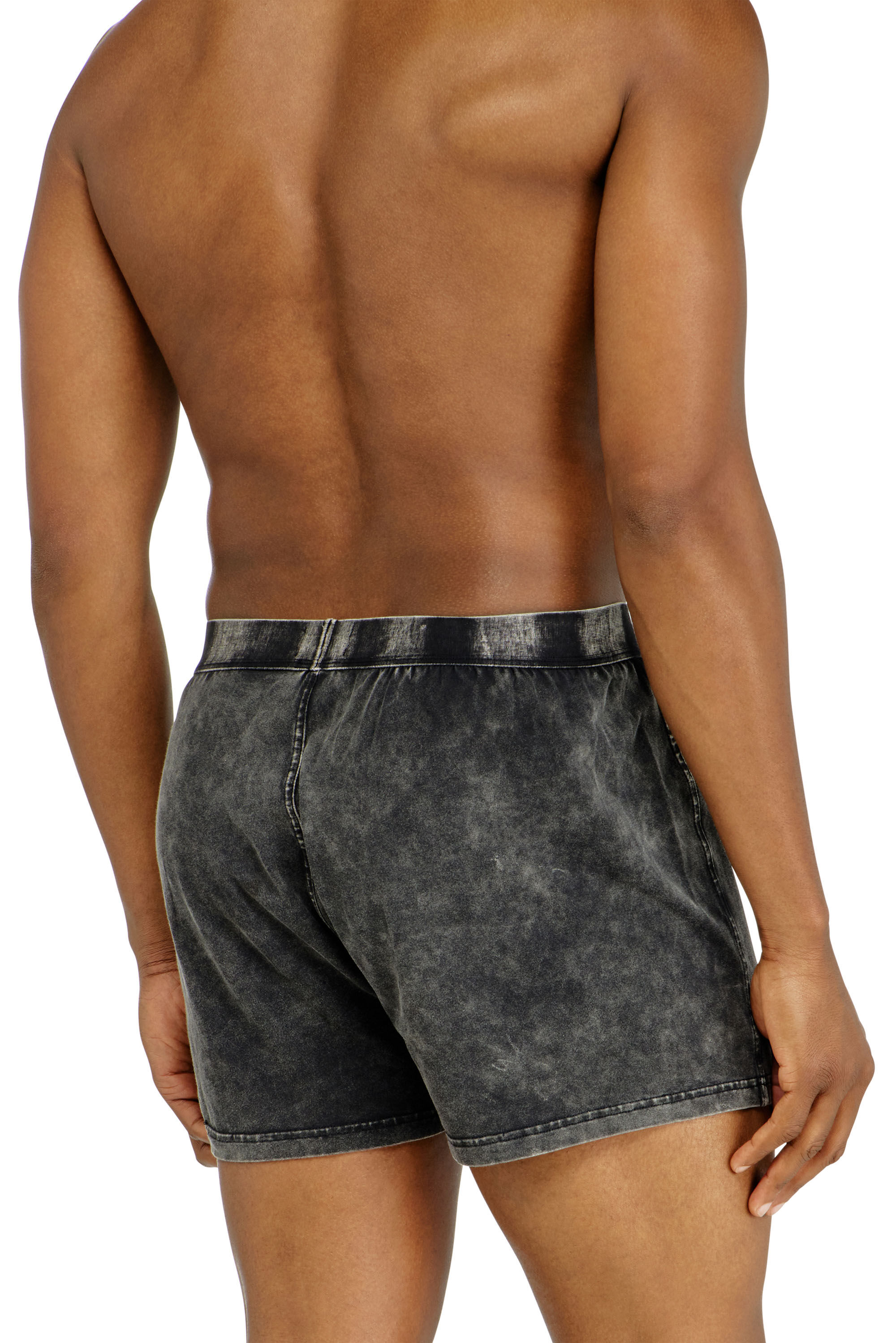 Diesel - STARPER-EL-DNM, Man's Boxer briefs in cotton with denim effect in Dark grey - 3