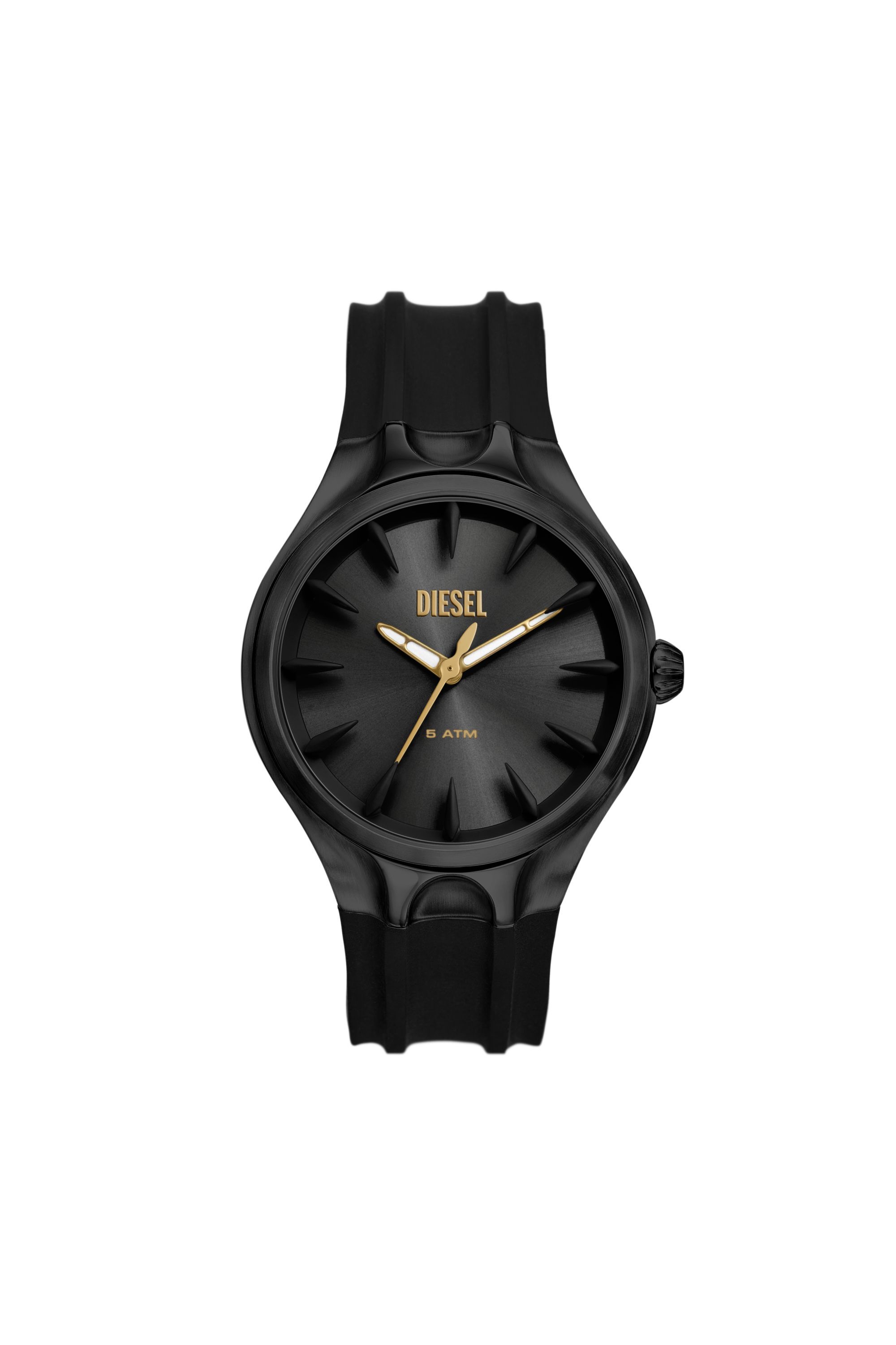 Diesel black silicone watch deals