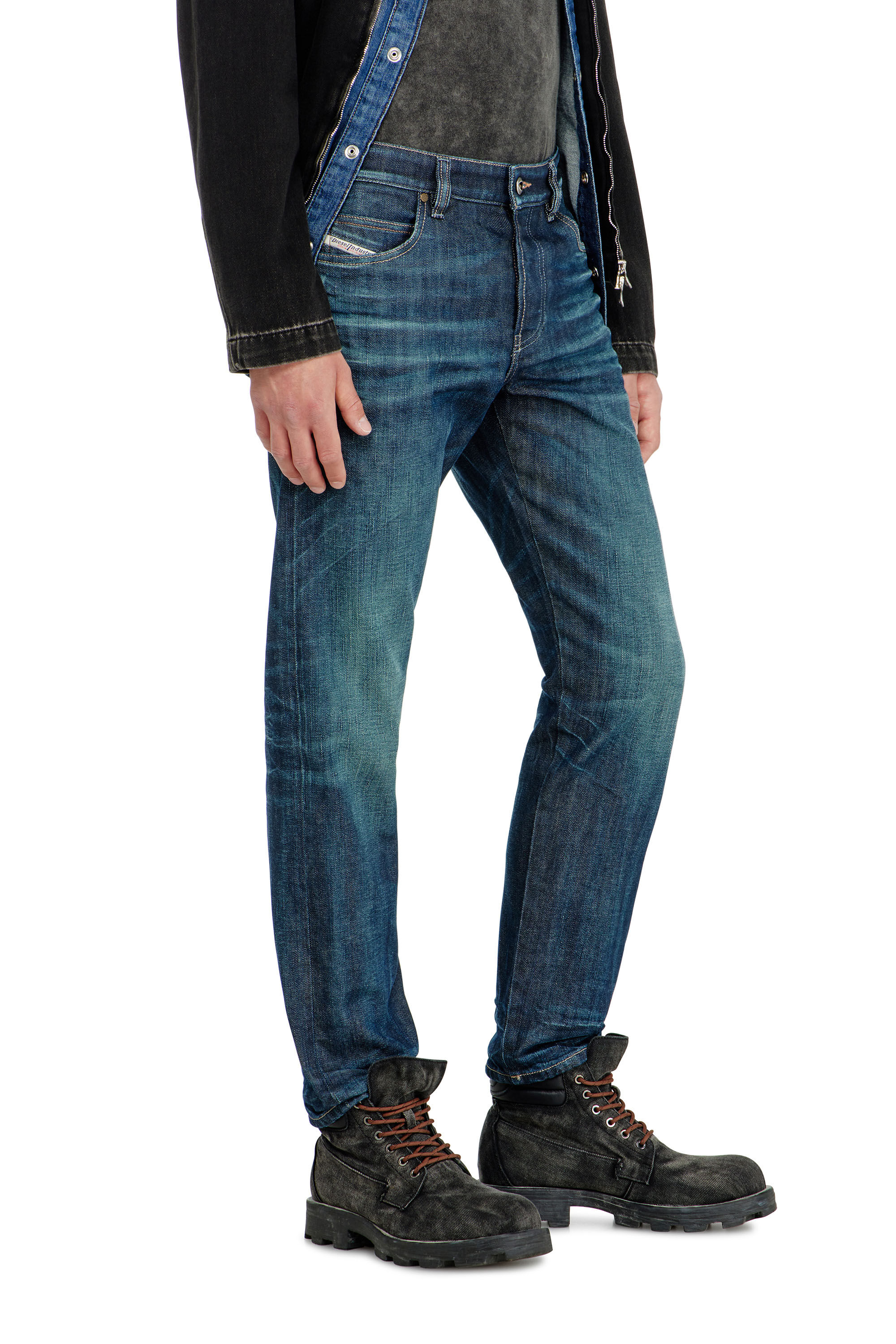 Diesel - Man's Slim Jeans 1993 D-Vyl 09Q04, Dark Blue - 7