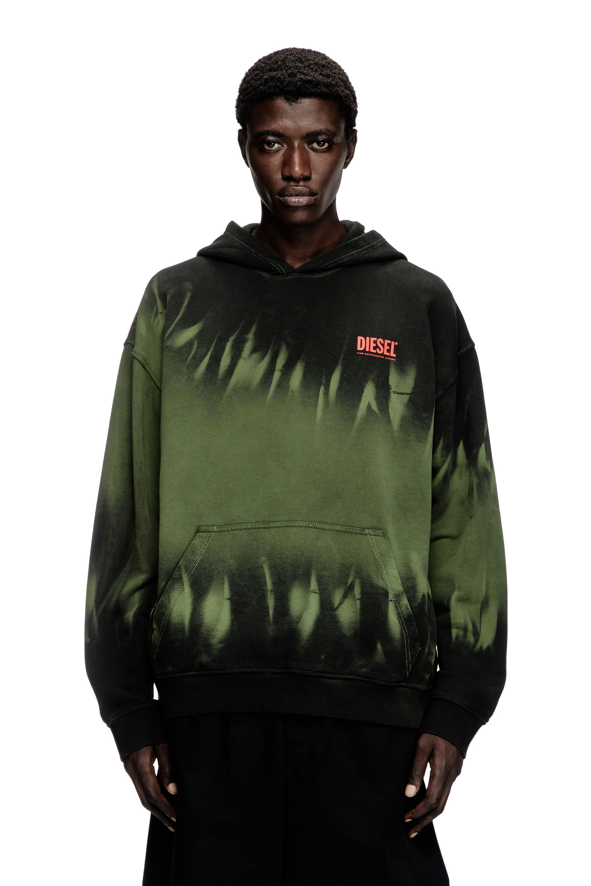 Green tie dye sweatshirt deals