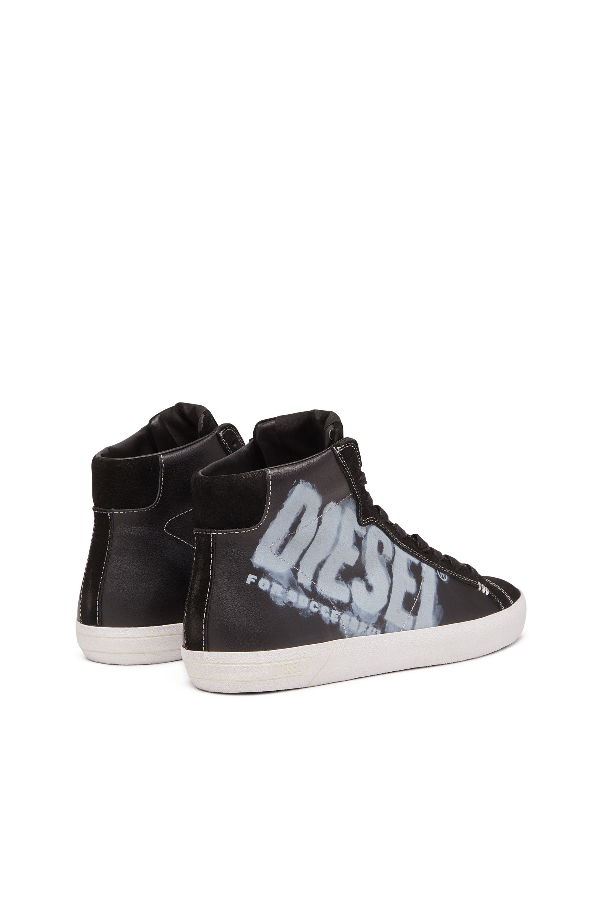 Black mid top sneakers cheap