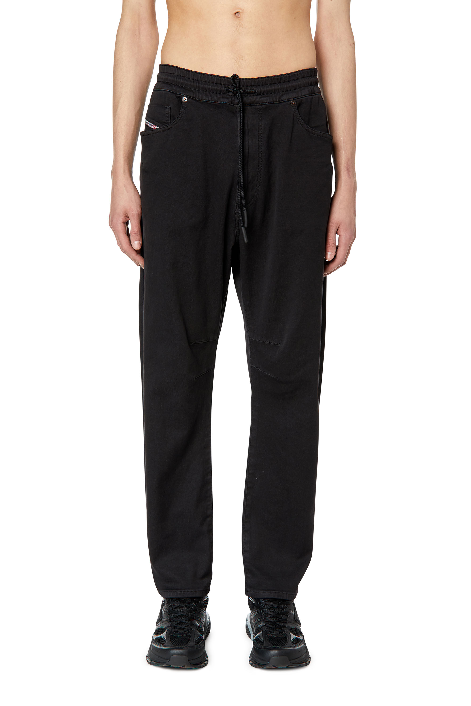 Diesel - Tapered D-Amage JoggJeans® 068DY, Black - Image 3