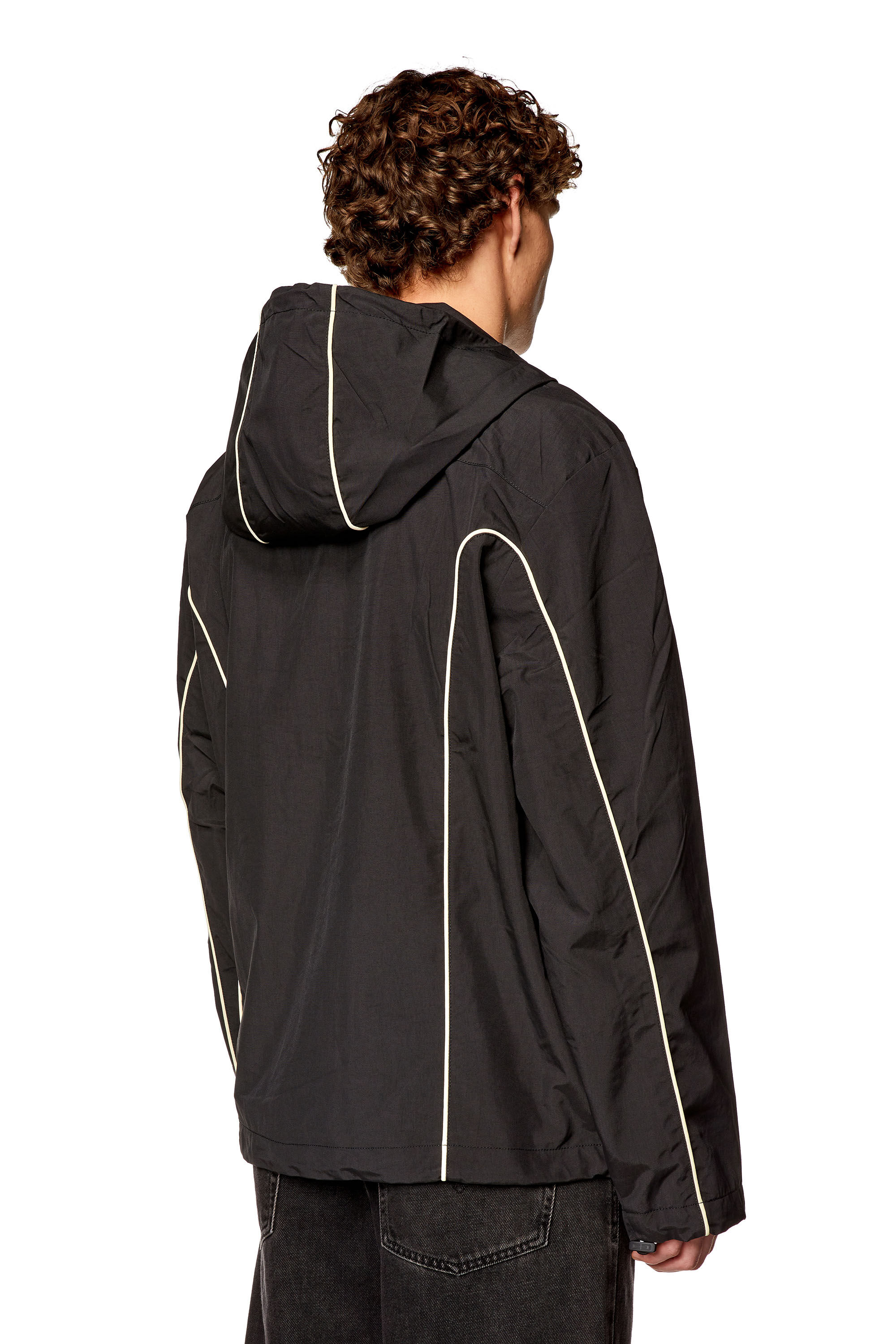 Black windbreaker store jacket