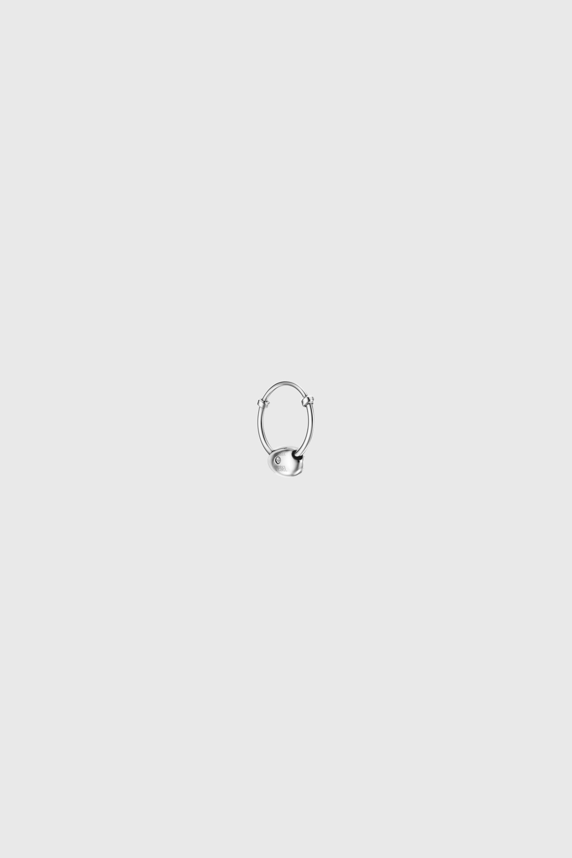 Diesel - DX1703040 JEWELLERY, Unisex's Stainless steel hoop earring in Silver - 3