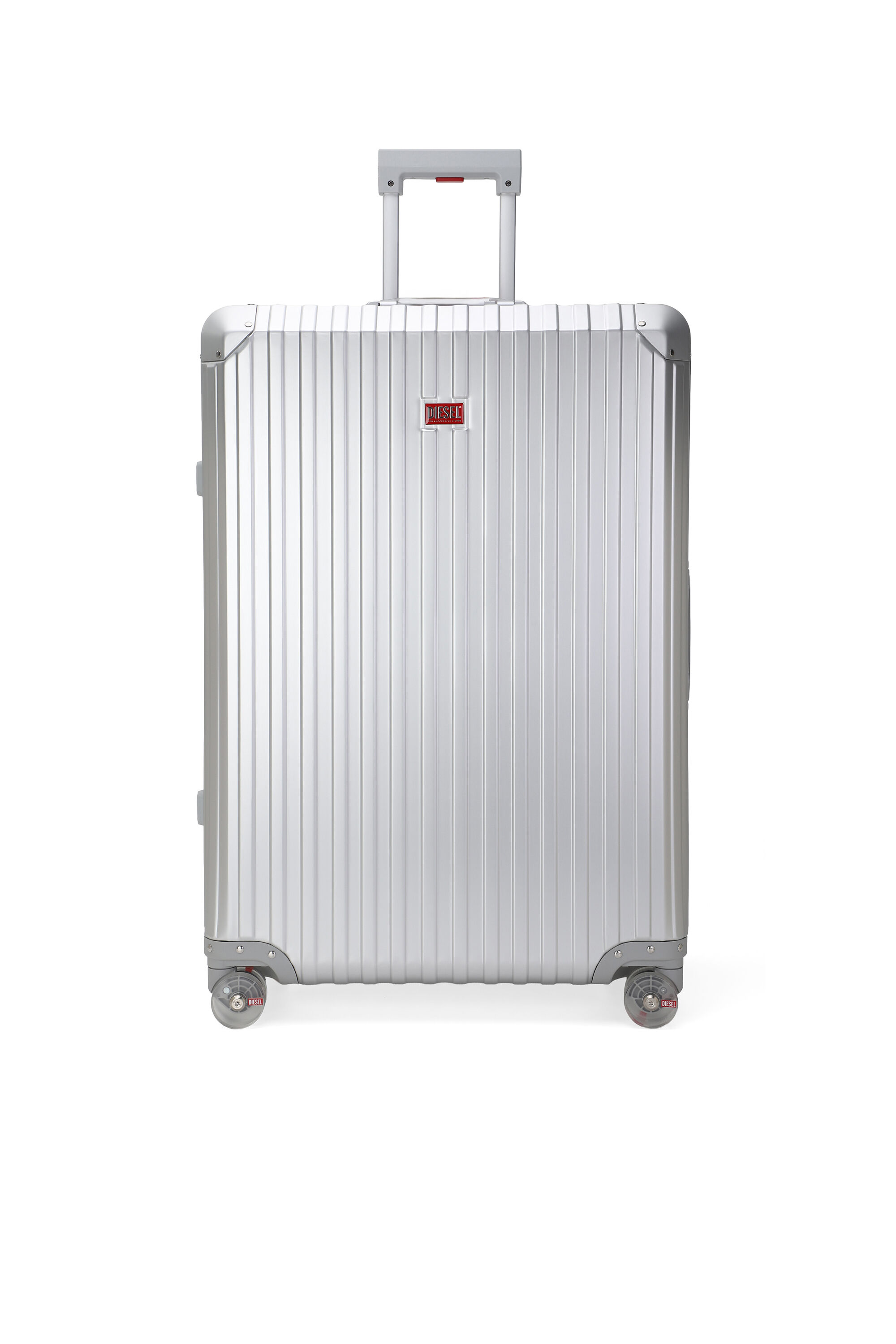 Diesel - DIESEL ALUMINUM TROLLEY- DSL002, Unisex's Aluminum suitcase size L in Silver - 1