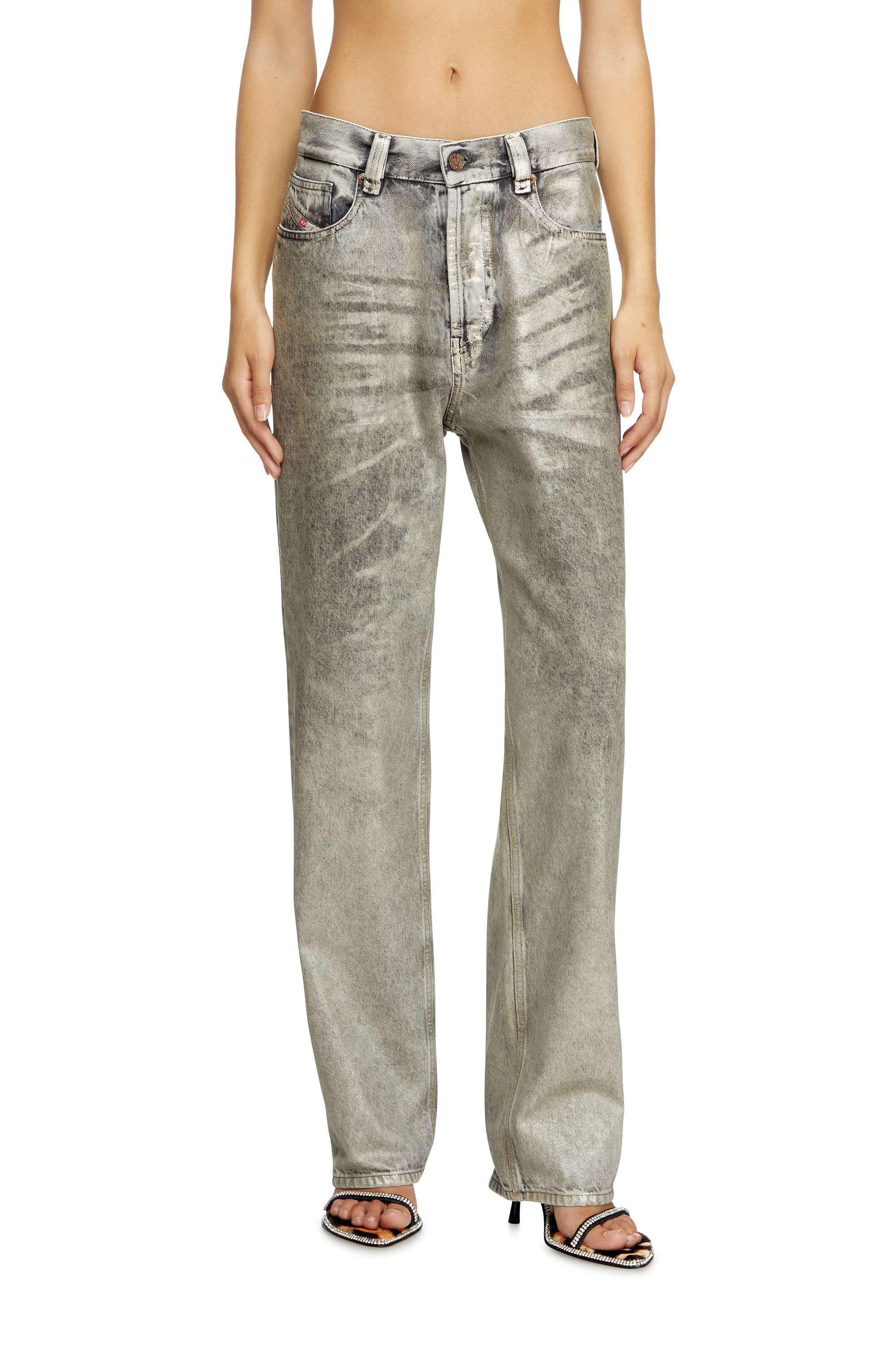 Diesel - Woman's Regular Jeans 1988 D-Ark 09L79, Light Grey - 3
