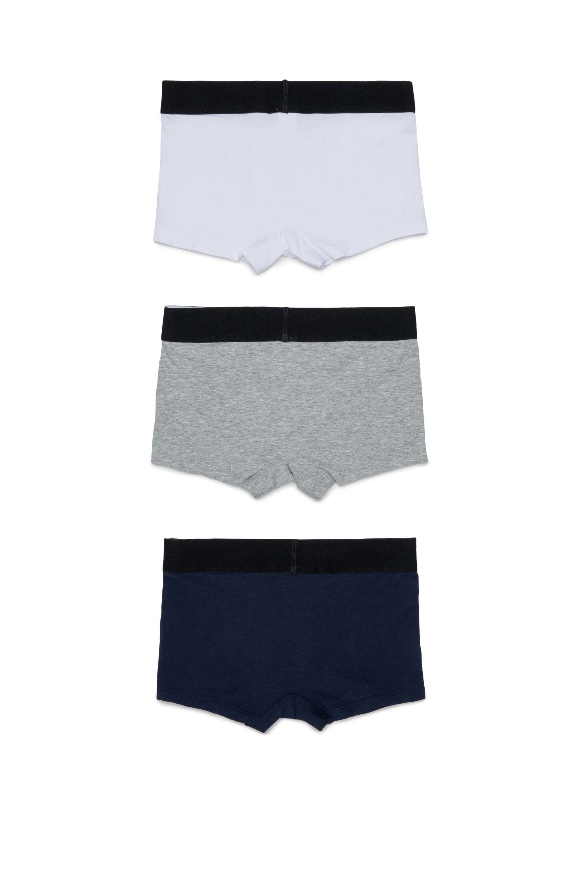 Diesel - UM-UMILLOTRIPACK-DD, Man's 3-pack boxer briefs in stretch cotton in Grey/Black - 2