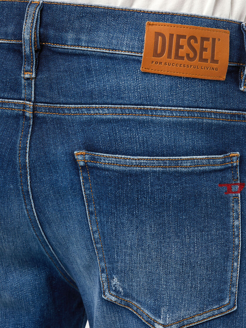 D-Istort 009CX Man: Skinny Medium blue Jeans | Diesel