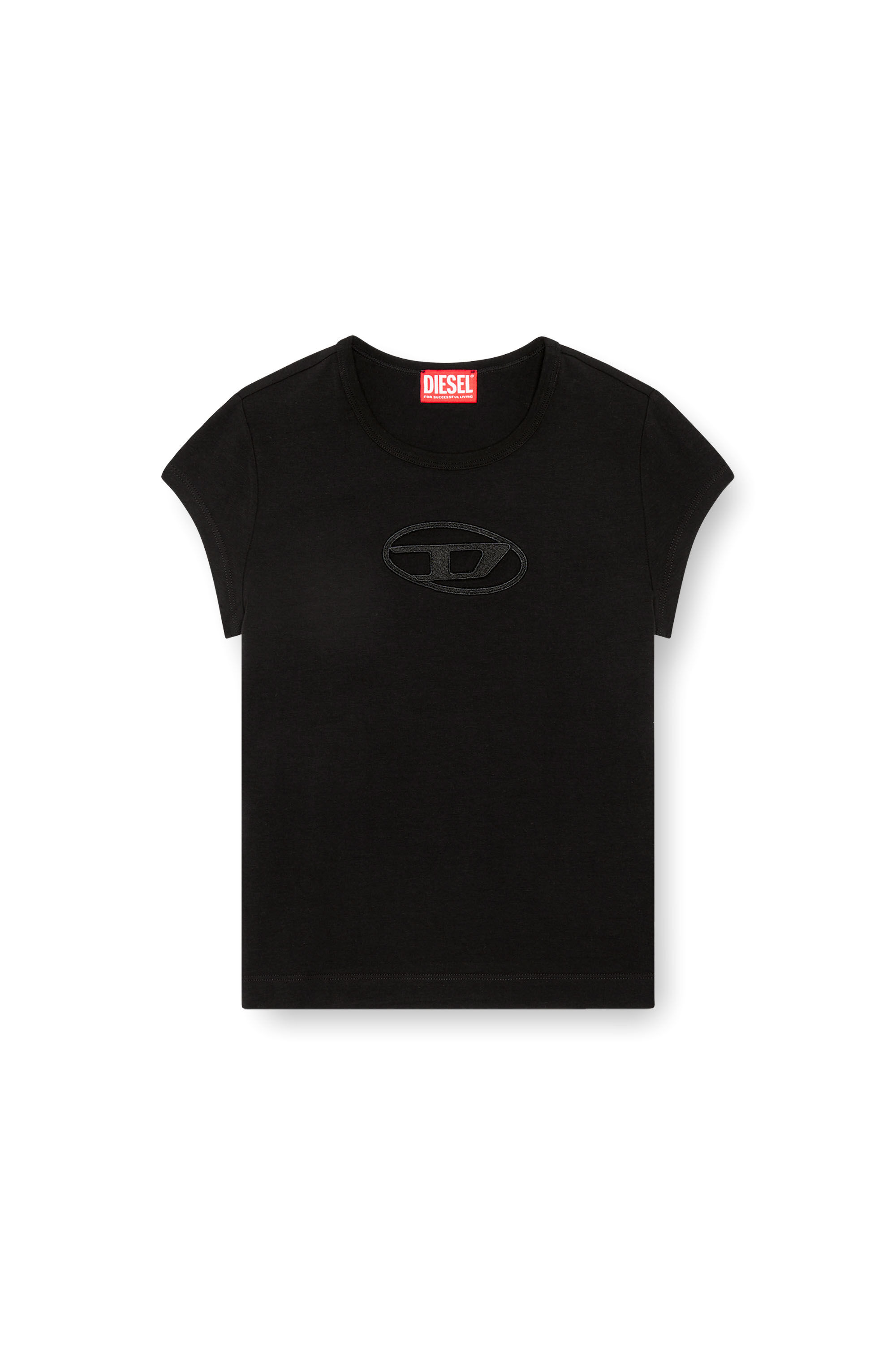 T-ANGIE Woman: Cotton T-shirt with cut-out D logo | Diesel {{Country}}