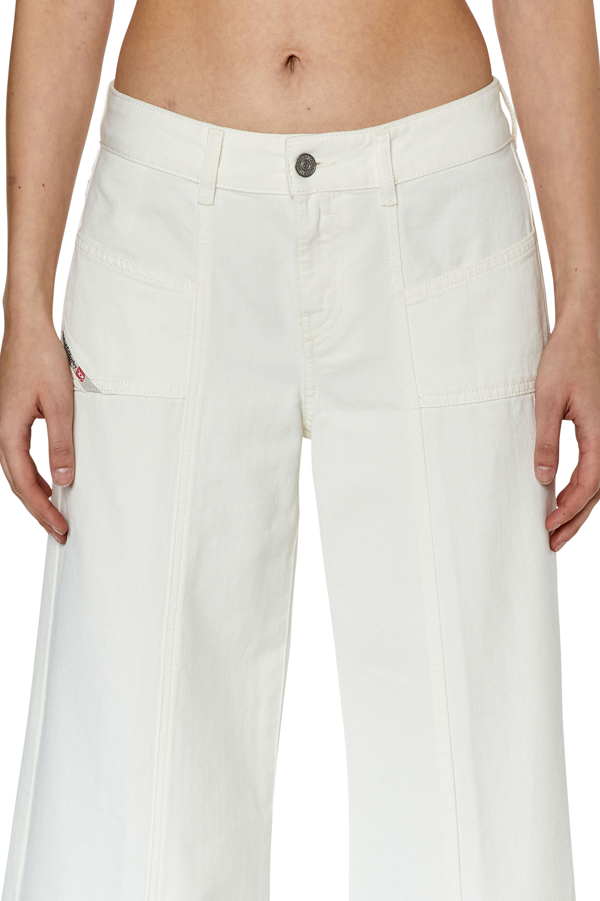 Diesel - Bootcut and Flare Jeans D-Aki 068JQ, White - Image 5