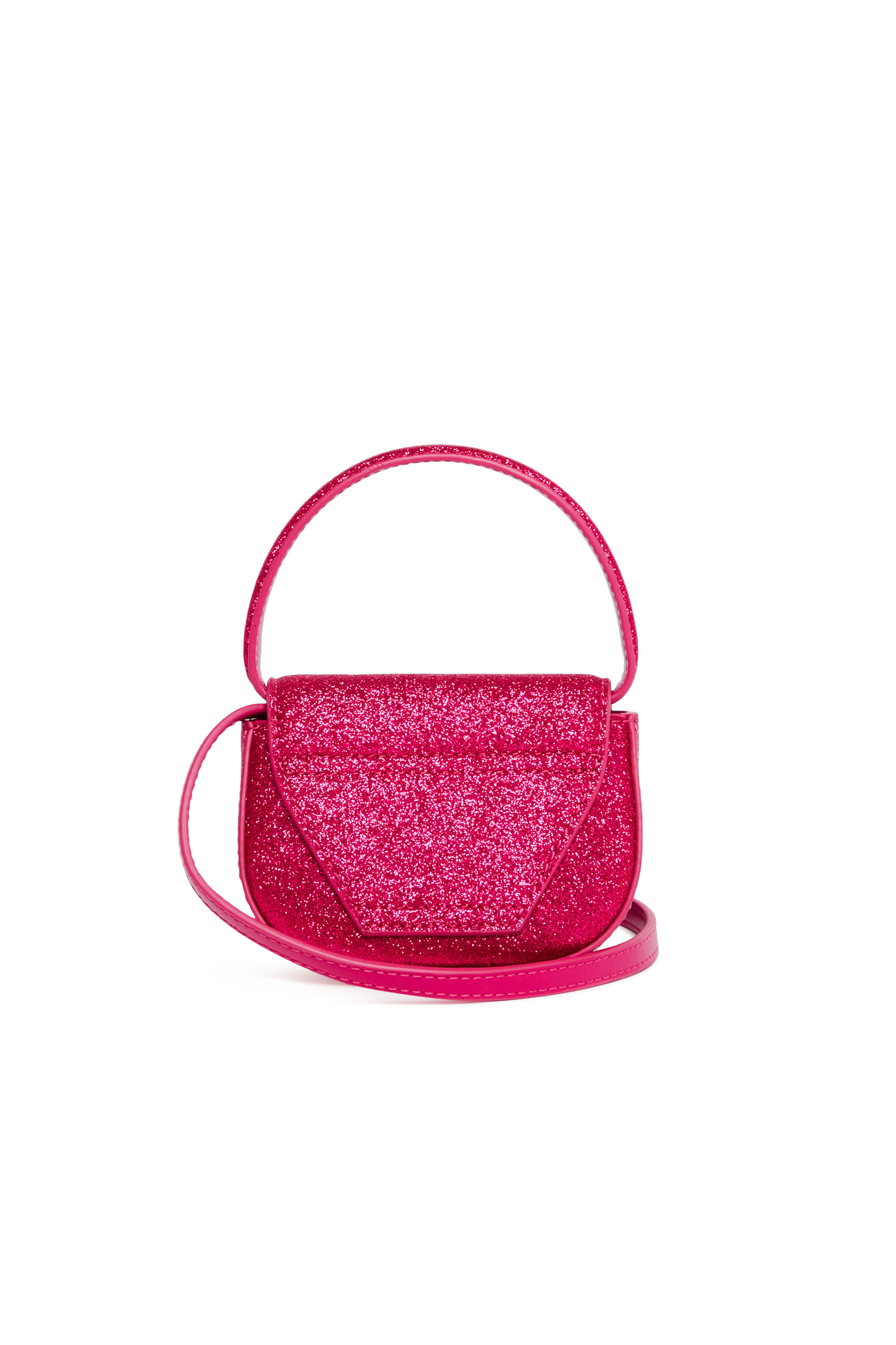 Diesel - 1DR XS, Woman Iconic mini bag in glitter fabric in Pink - Image 2