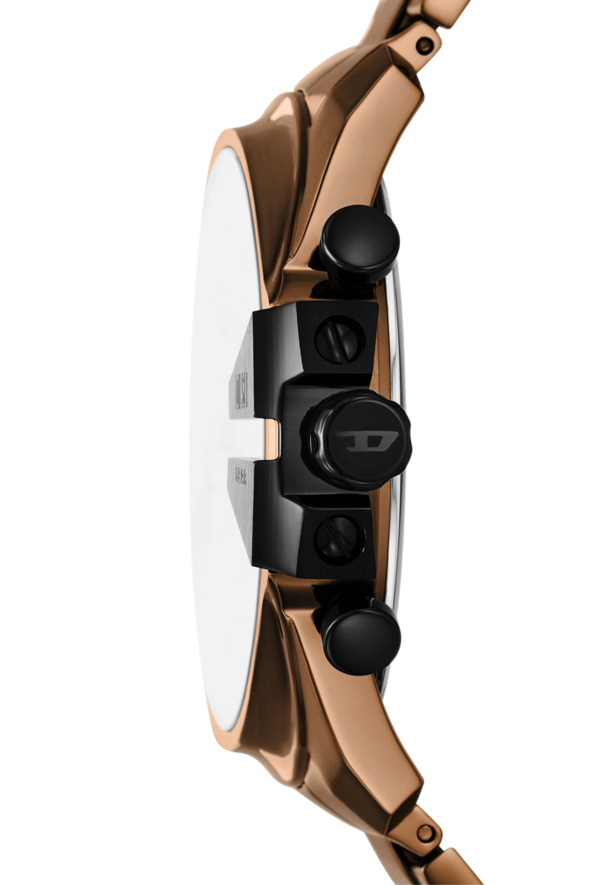 Men's Mega Chief slim brown Stainless steel watch | Brown | Diesel NL
