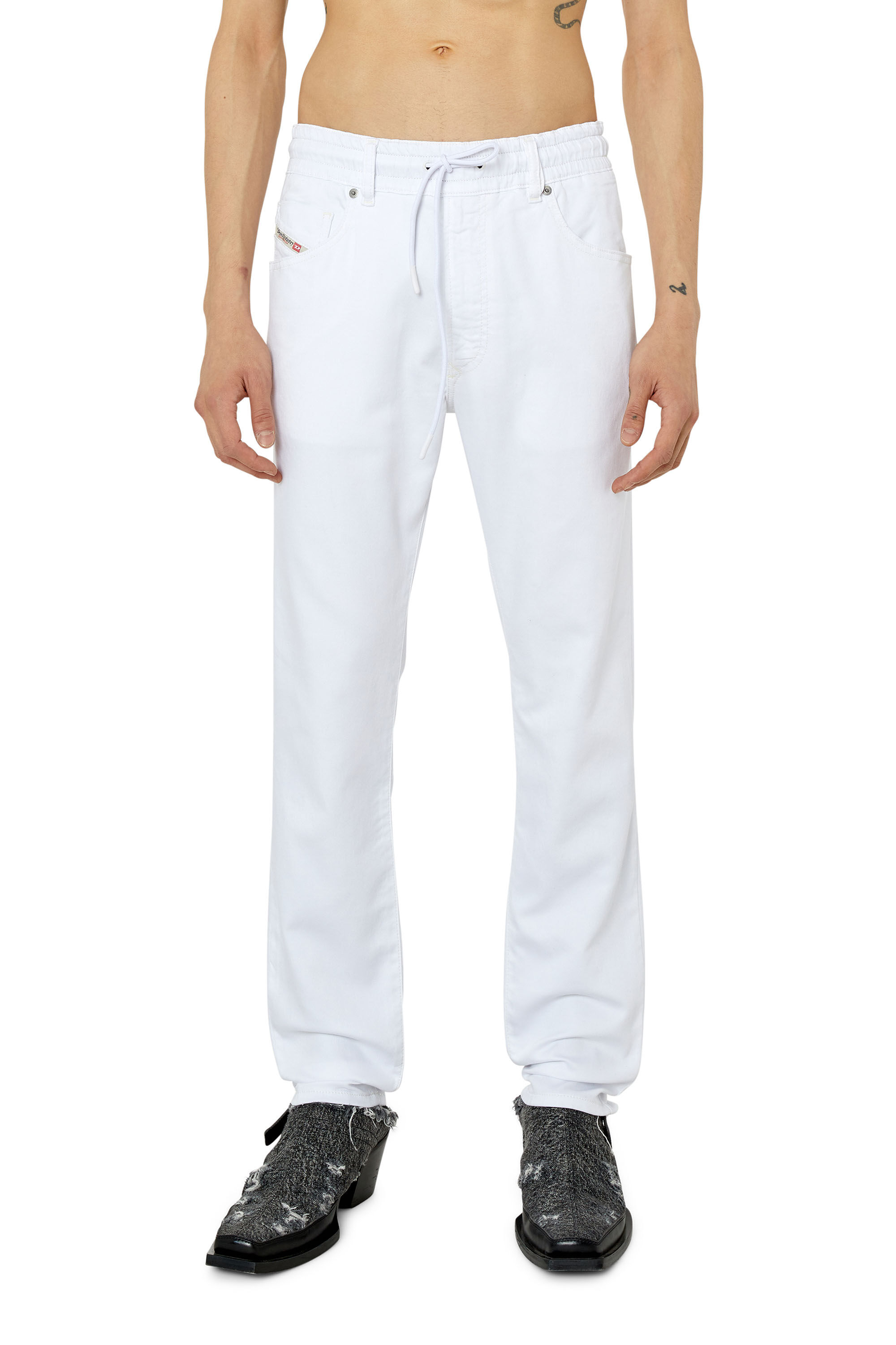 Diesel - Tapered Krooley JoggJeans® 0684U, White - Image 3