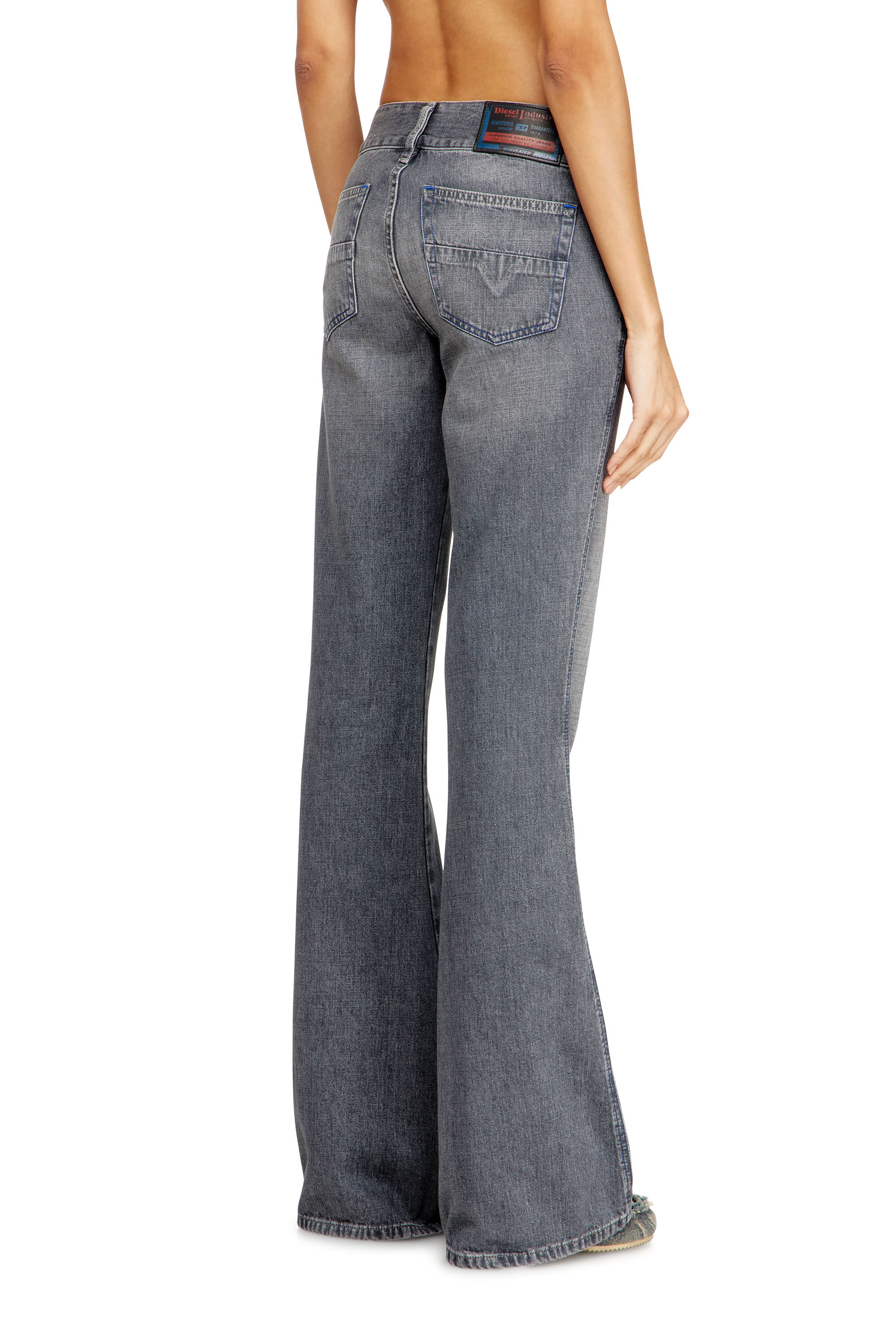 Women's Bootcut Jeans | Low Waist D-Hush | Grey | Diesel NL