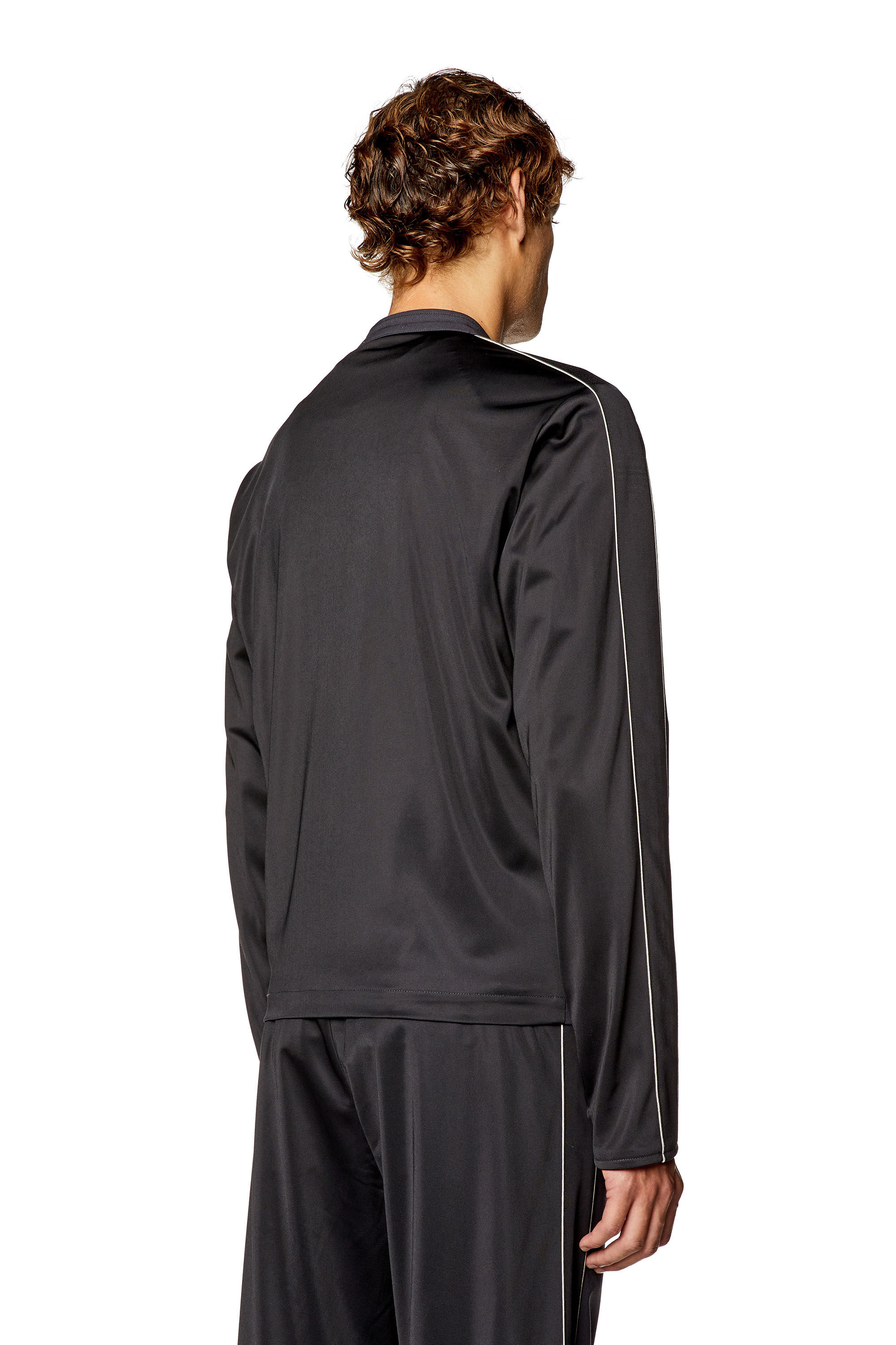 Men s Biker jacket in cool wool and tech jersey J DEVLIN Diesel