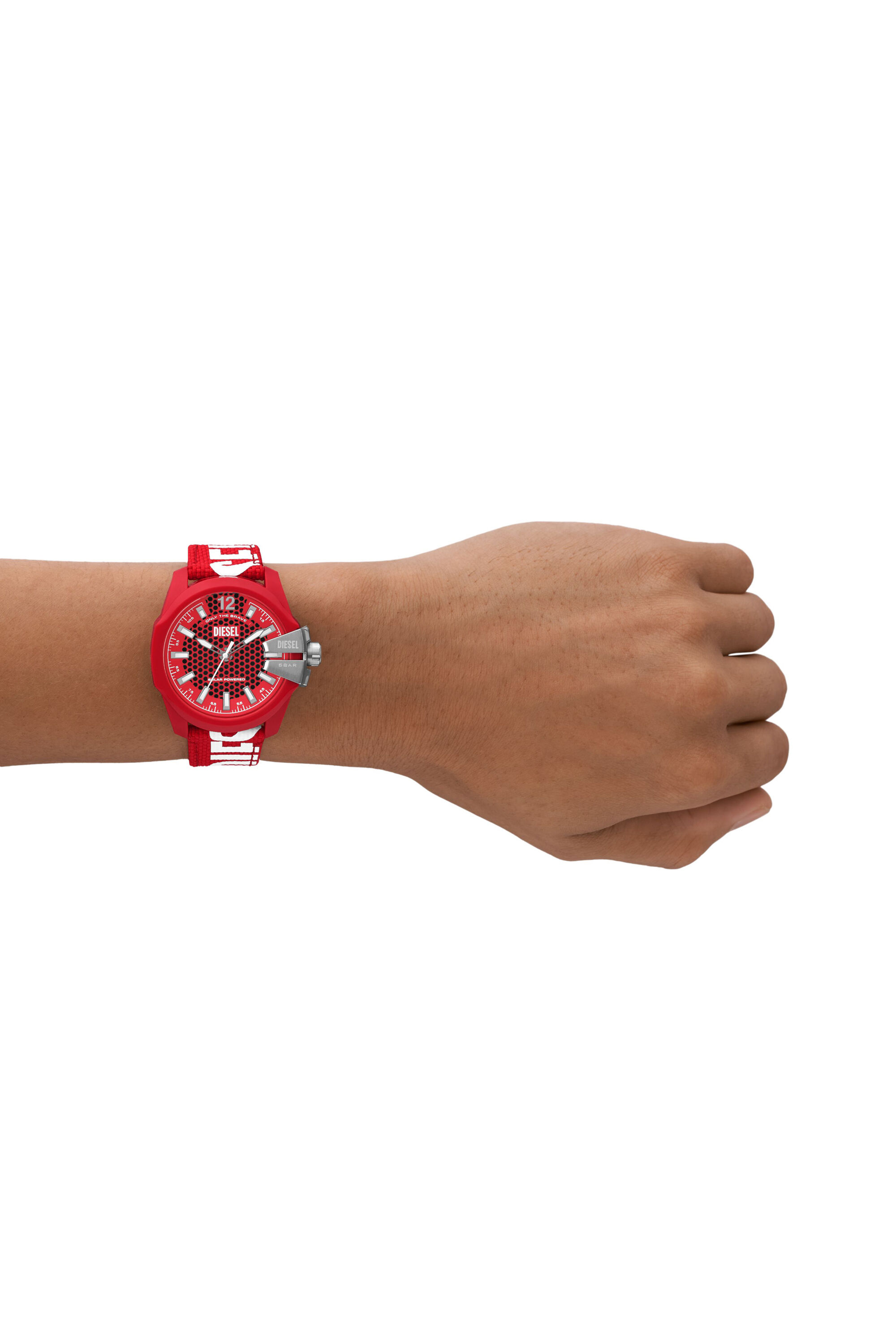 Diesel watch red strap clearance