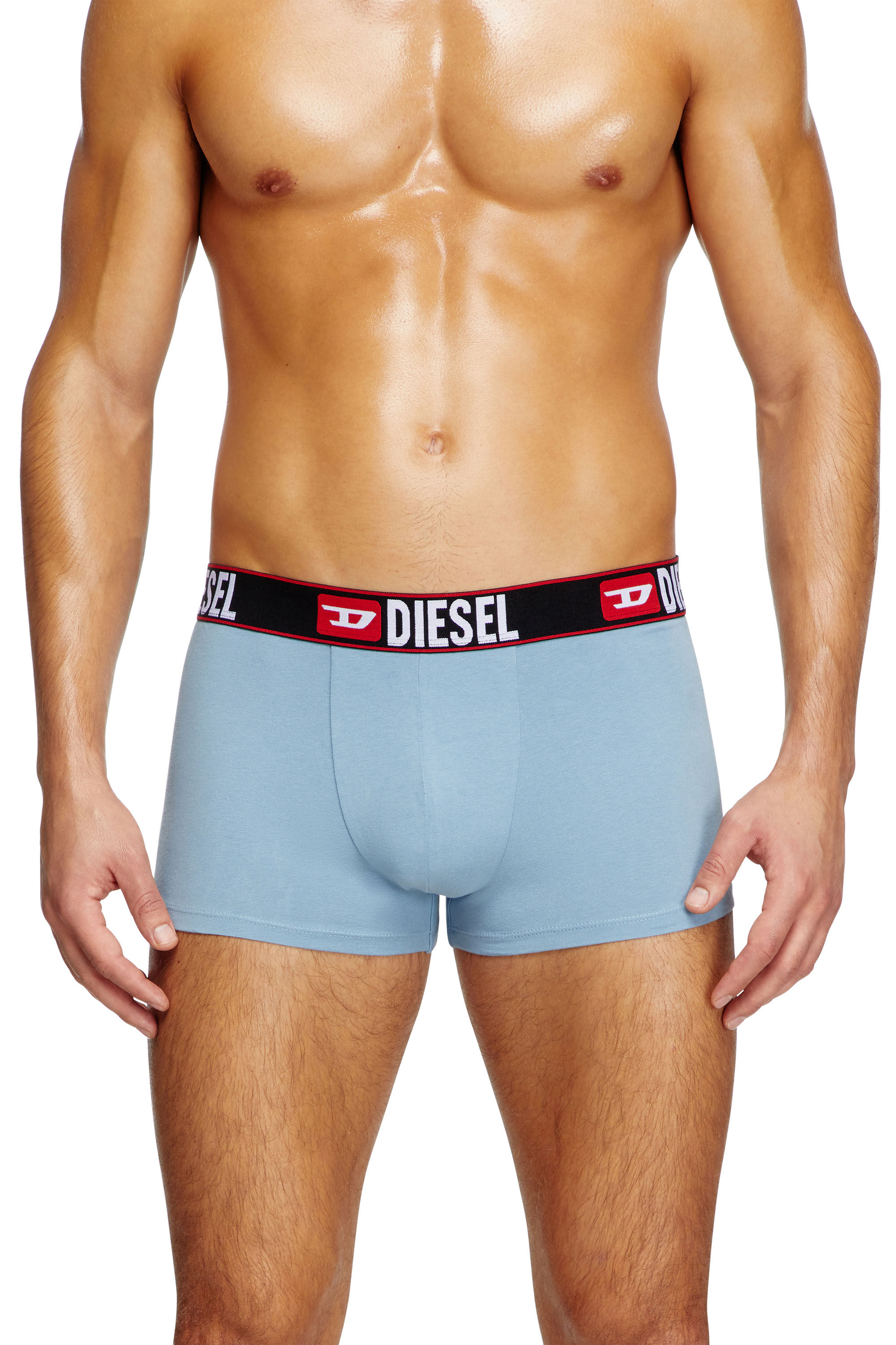 Diesel - UMBX-DAMIENTHREEPACK, Man's 3-pack of boxer briefs with cloudy motif in Blue - 3