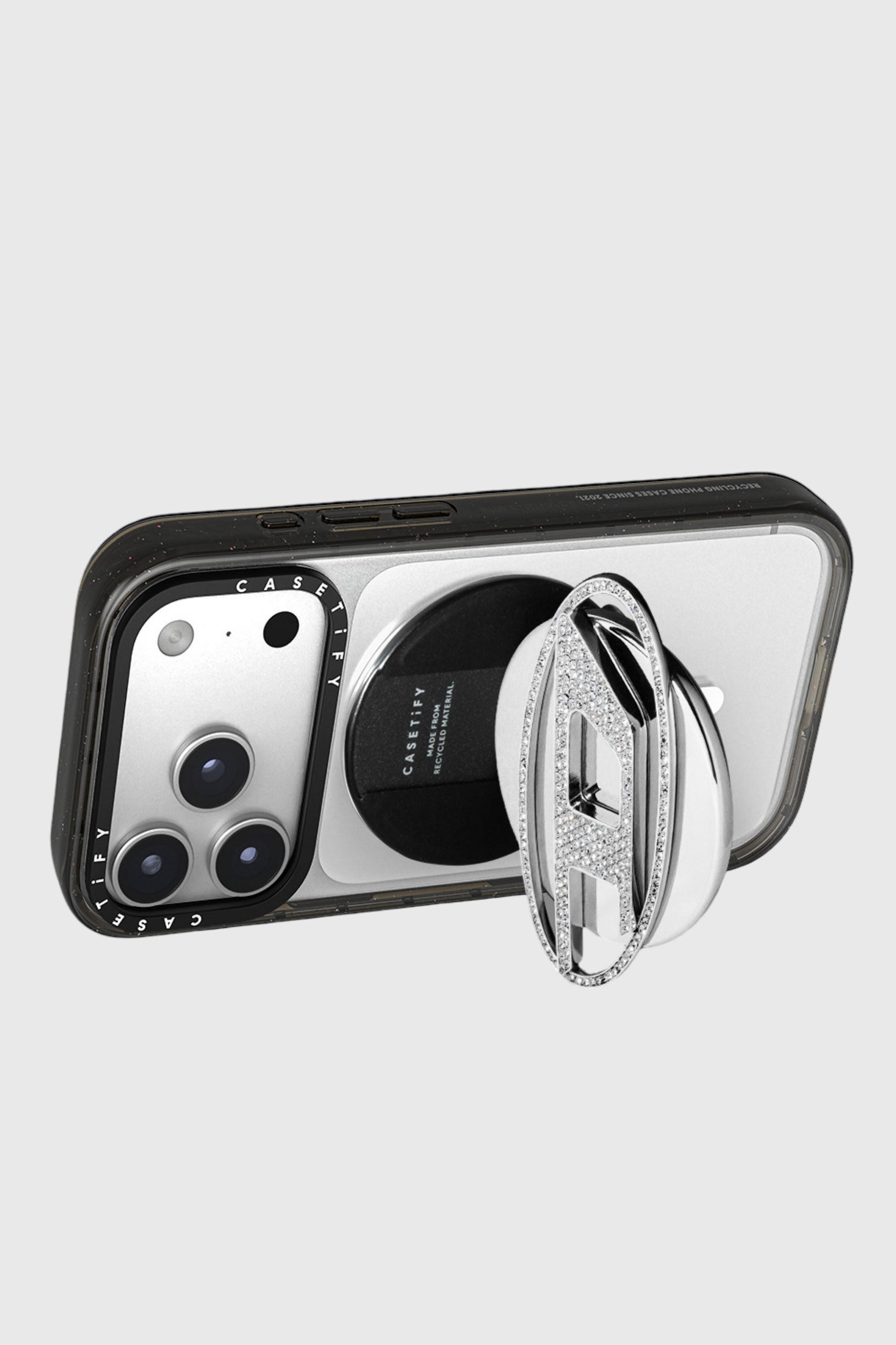 Diesel - 60604 GRIP STAND GRIP STAND, Unisex's Oval D Grip & Stand in Silver - 3